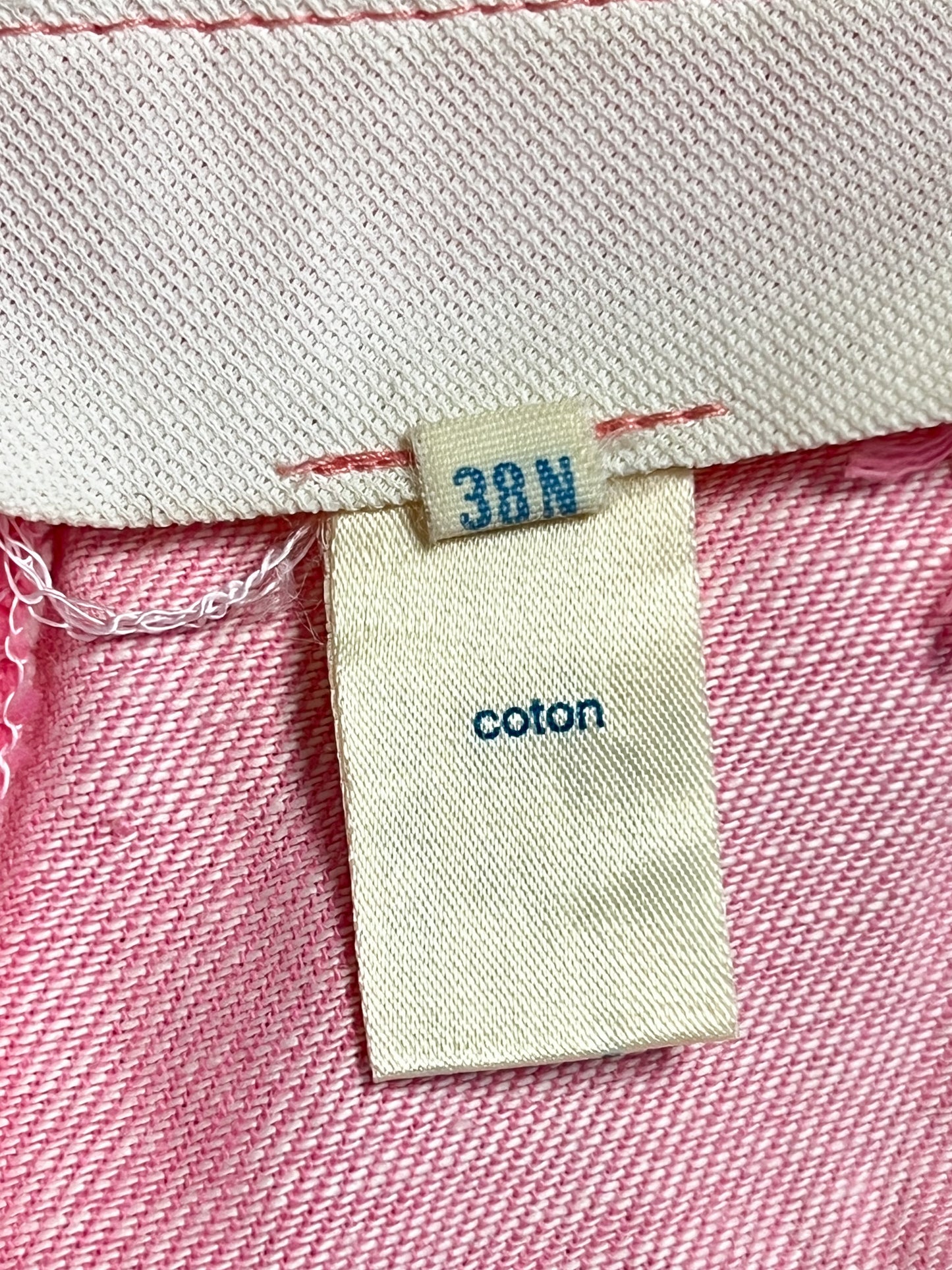 Pantalon Pont Vintage Rose - Pattes d'Éléphant - 100% Coton - T. 34/36