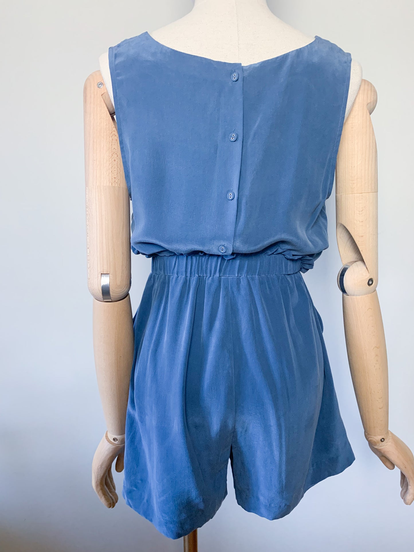 Combi-short fluide bleu sans manche Les Petites…collection