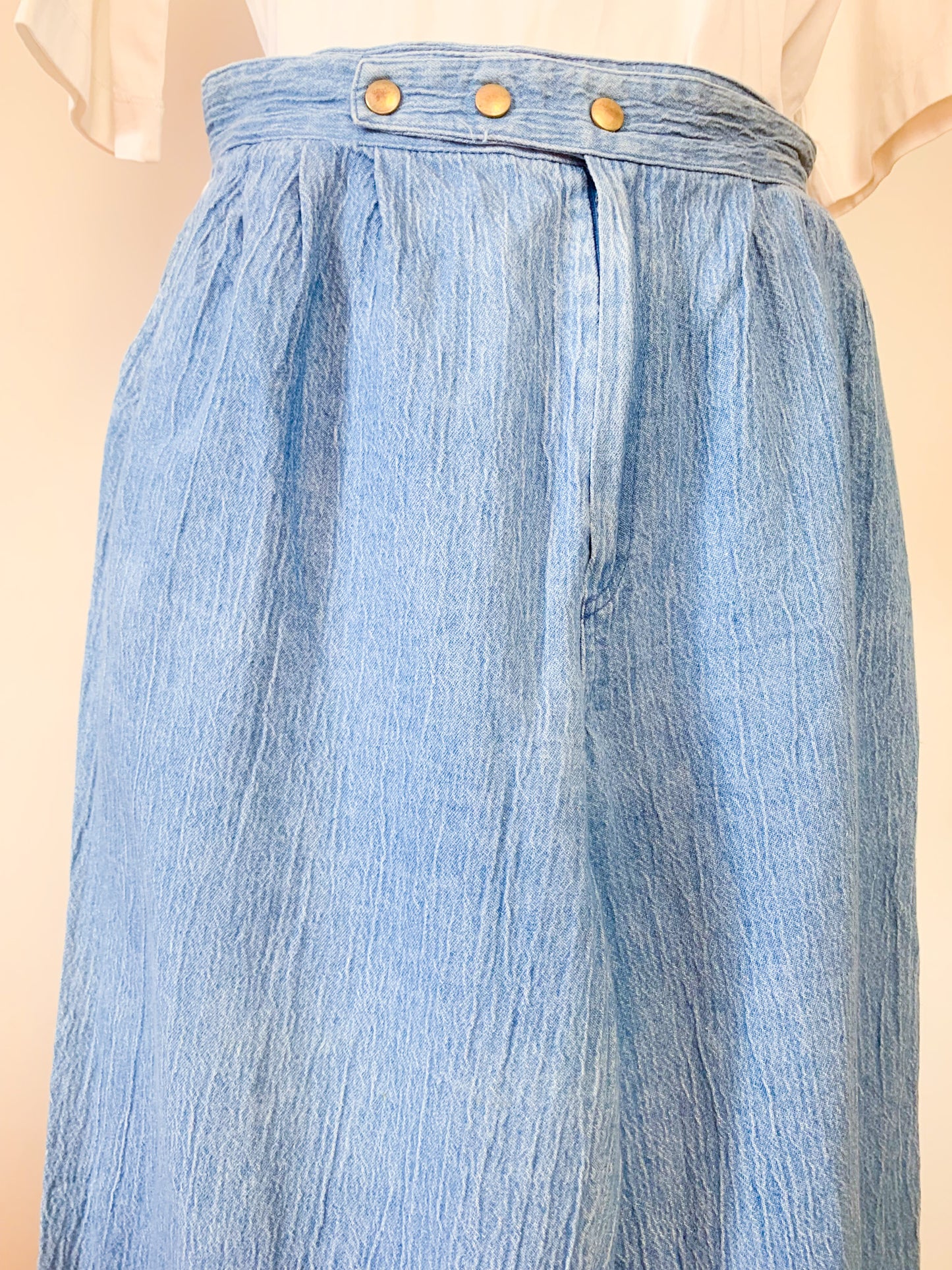 Jean femme mom bleu vintage
