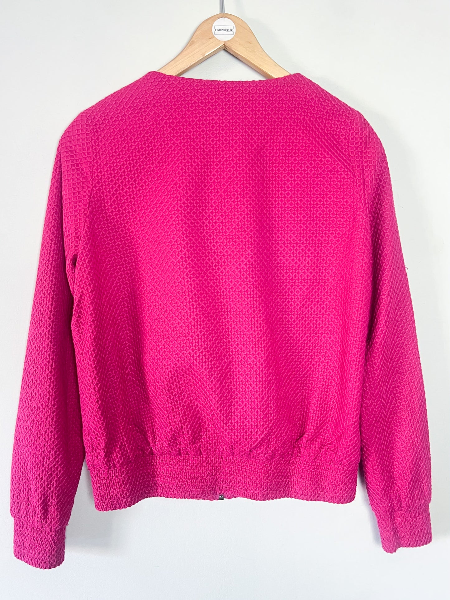 Blouson Léger Rose Fuchsia - Texture Relief Croisillons - Coton - Marie Sixtine T. S