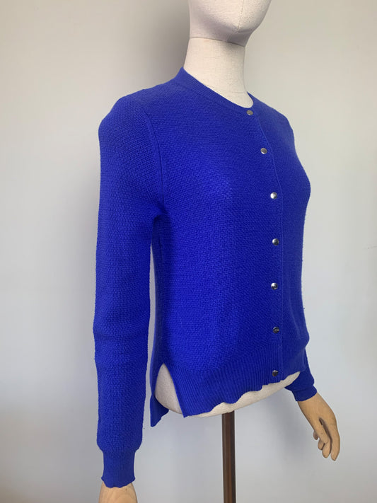 Cardigan bleu Klein pure laine Rodier