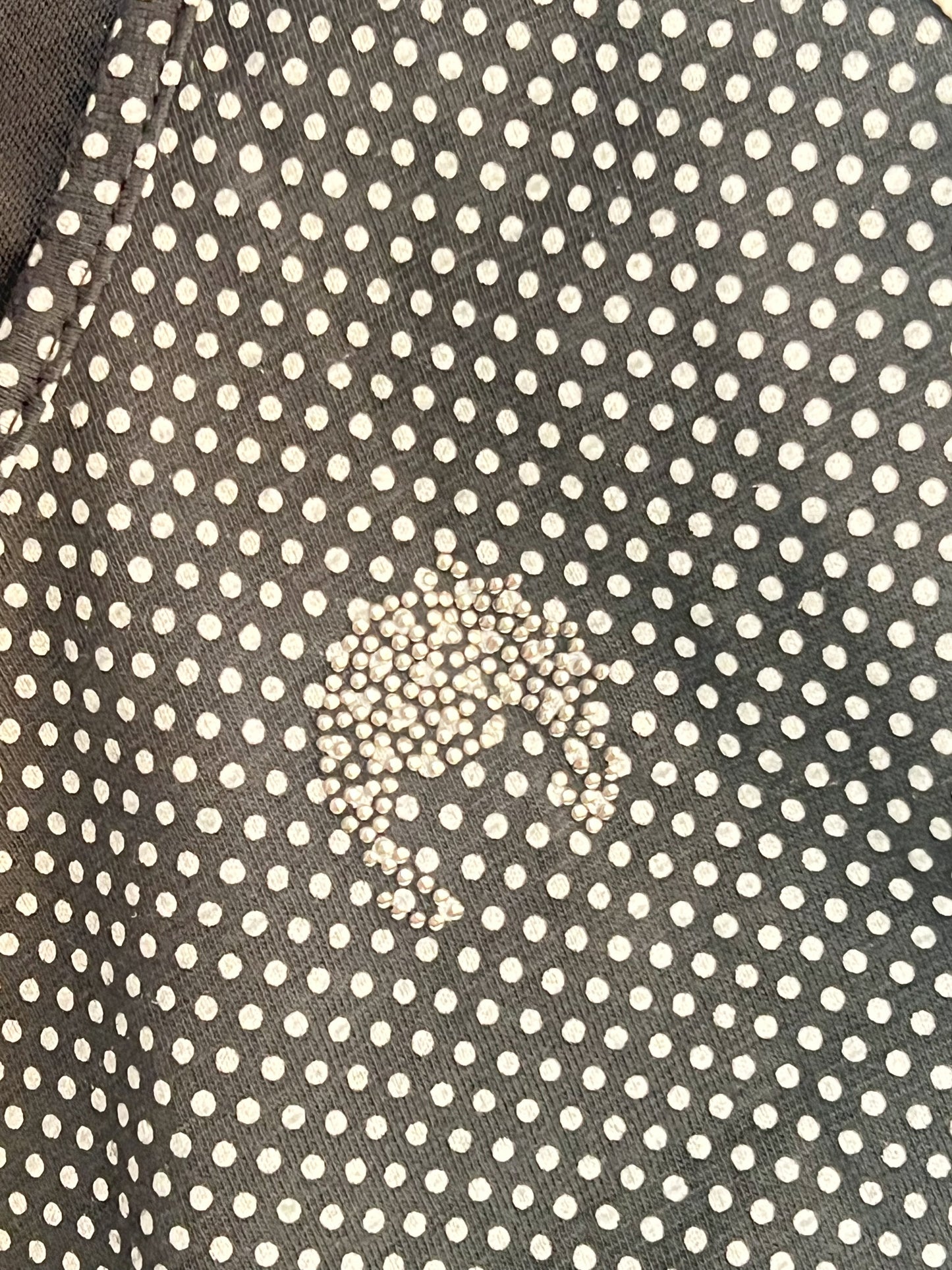 Robe Maxi - Gris à Pois Blancs - 100% Coton - Dolores Promesas T 36/38