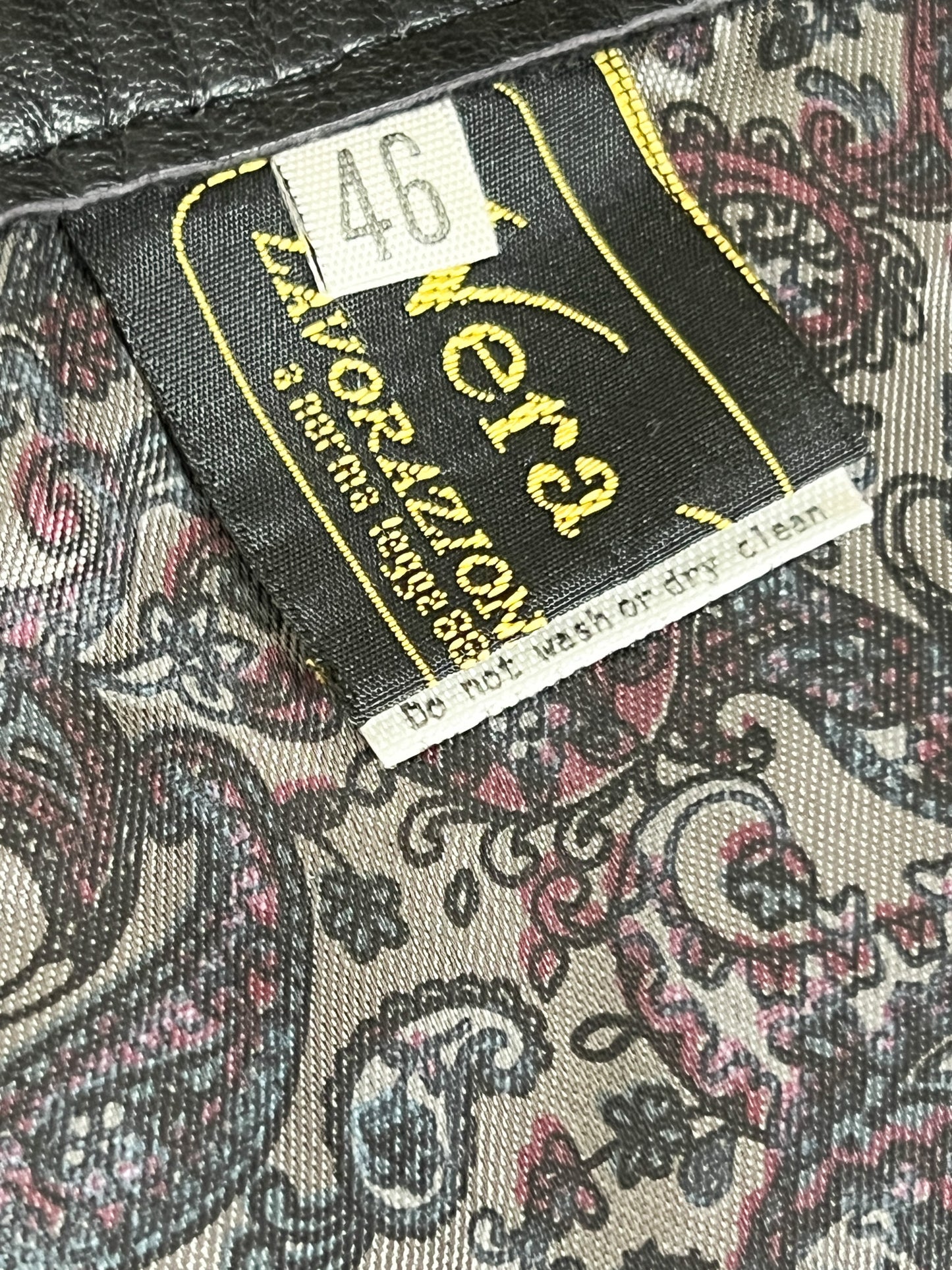 Jupe Courte Cuir Véritable Noir - Détail Nœud Structuré - T. M (38) - Artisanat Italien