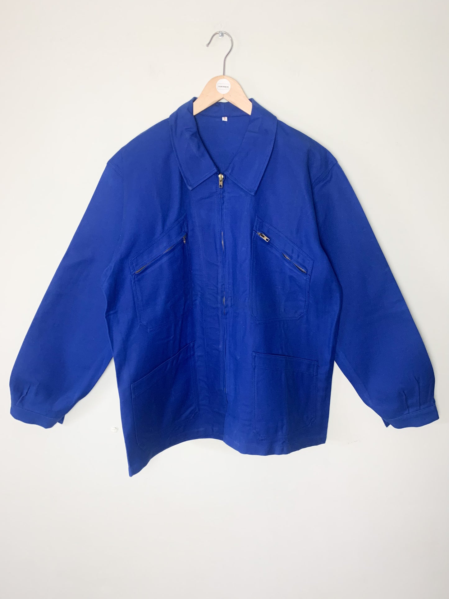 Veste Workwear Vintage Années 80 VÉTRA - Made in France - 100% Coton Sanfor - T. 3 (L/XL)