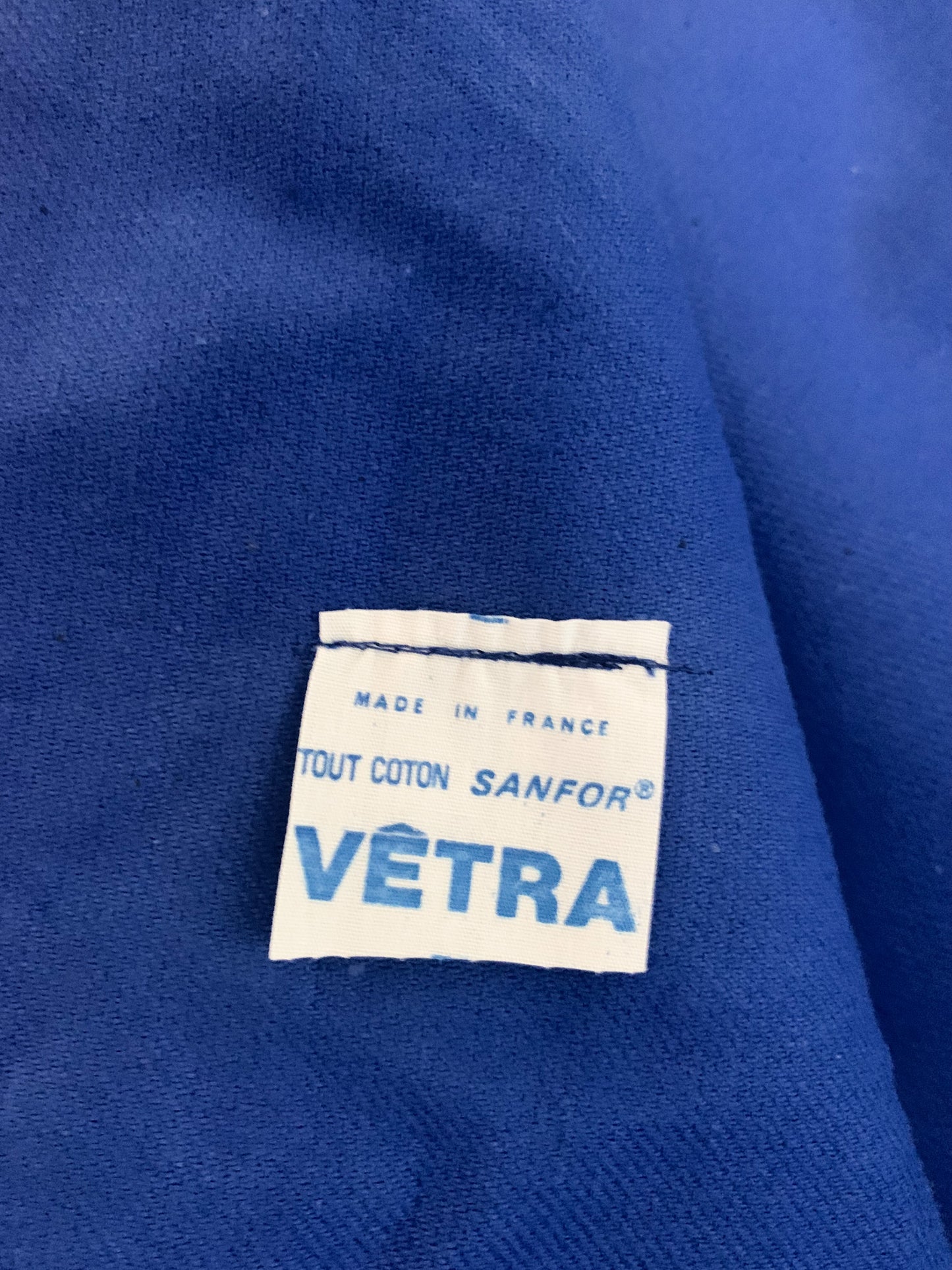 Veste Workwear Vintage Années 80 VÉTRA - Made in France - 100% Coton Sanfor - T. 3 (L/XL)