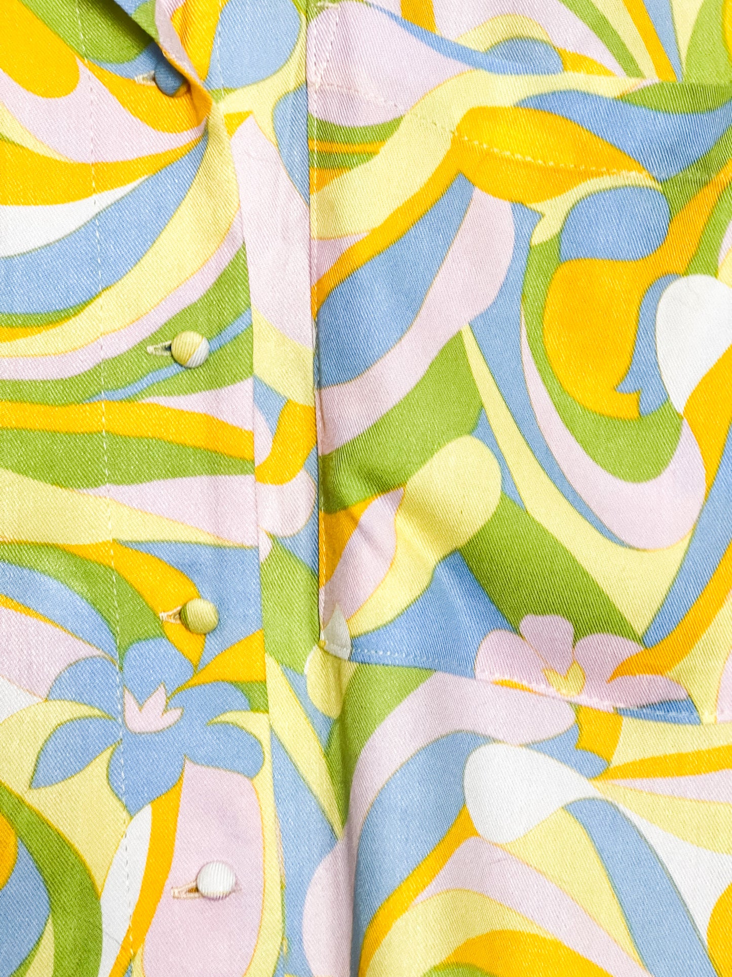 Chemise Oversize Promod – Imprimé Psychédélique 70's – 100% Viscose – Taille 38