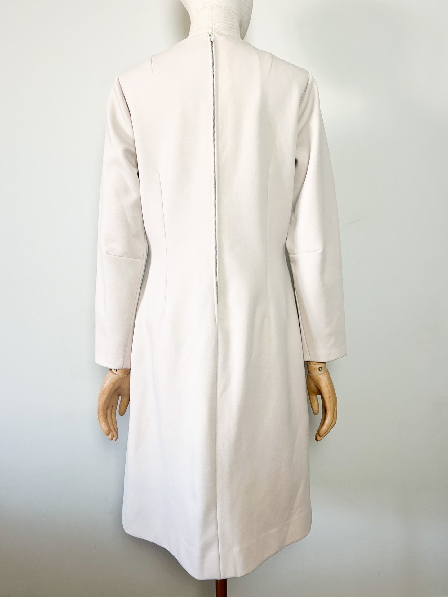 Robe Midi Crème Vintage Années 60 Ritournelle - Coupe Structurée - T. 36/38
