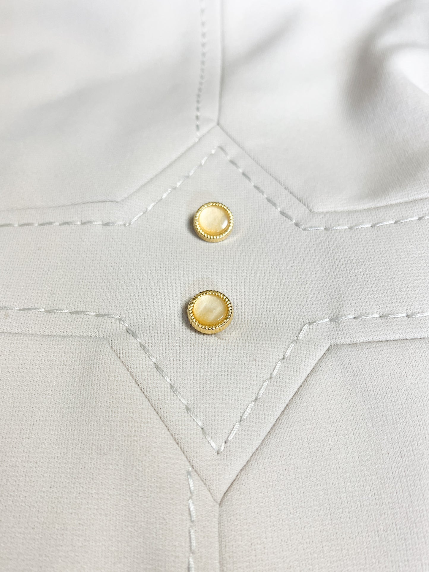 Robe Midi Crème Vintage Années 60 Ritournelle - Coupe Structurée - T. 36/38