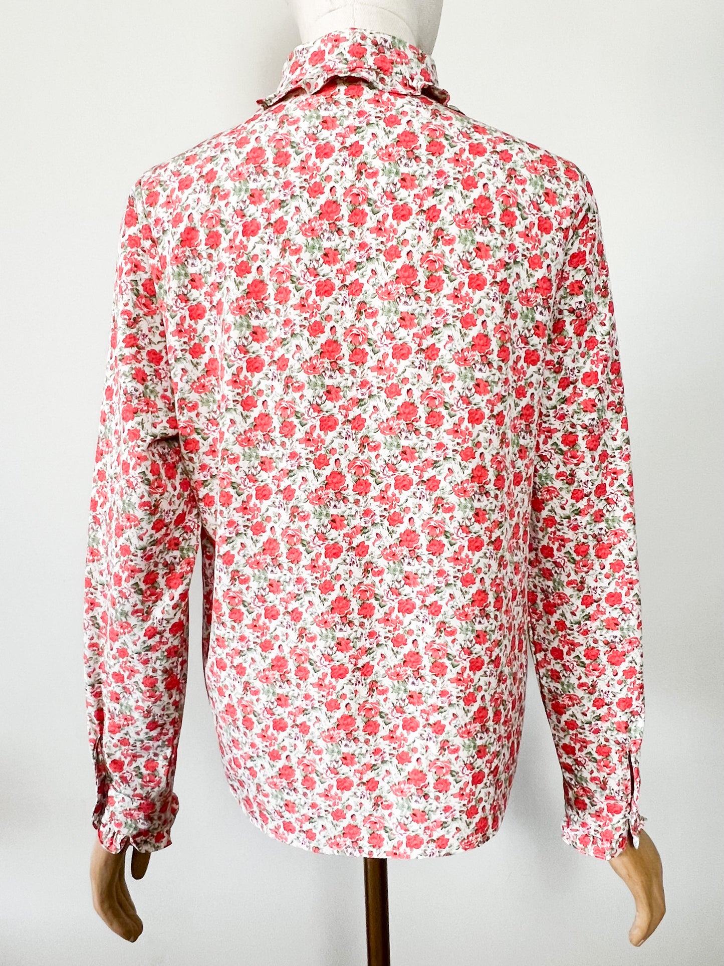 Chemisier Romantique – Imprimé Fleuri Rétro – Col Claudine – Peace n' Love - Taille S/M