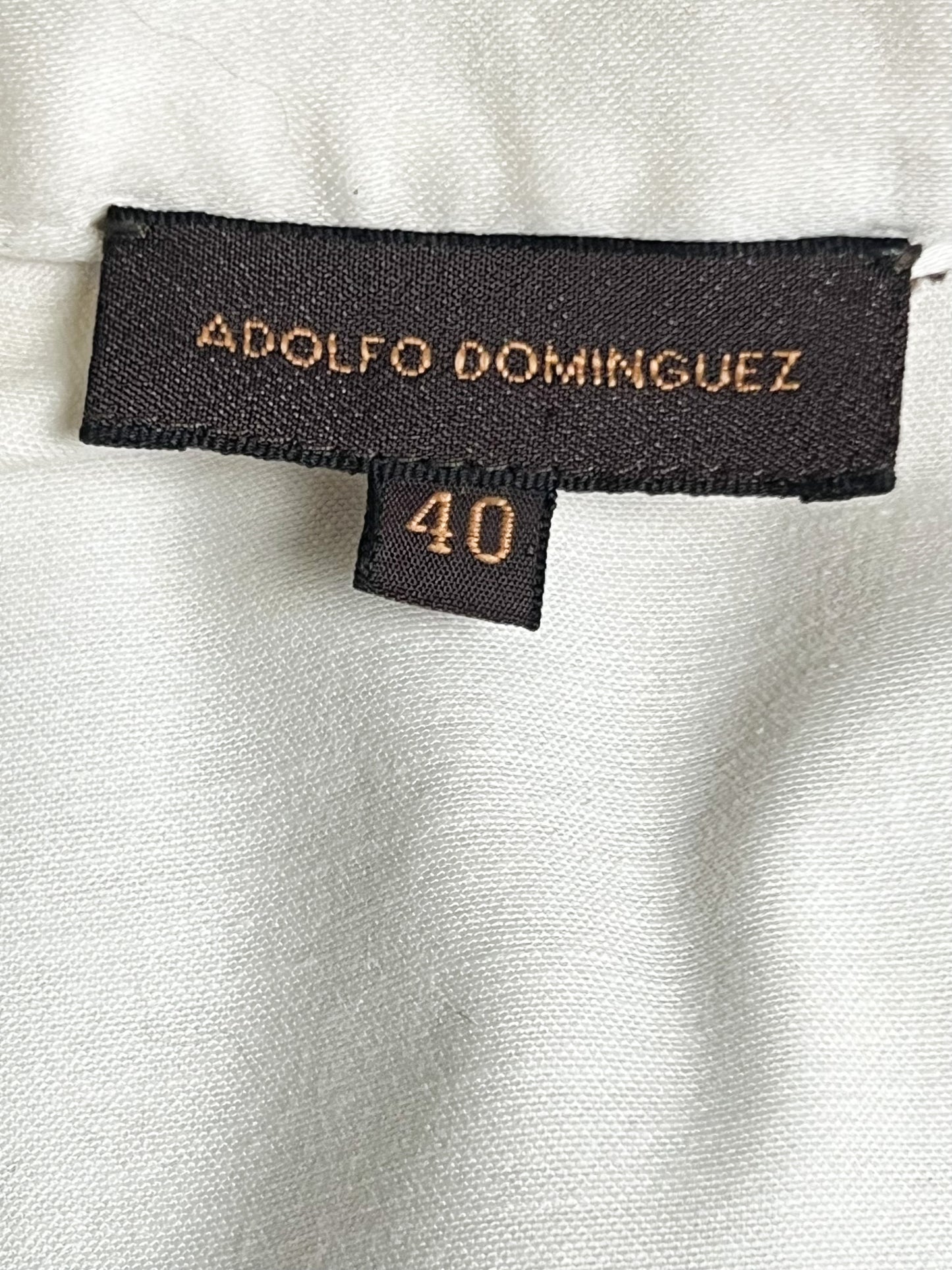 Robe Fourreau Adolfo Dominguez – Style "Saharienne Chic" – Tricolore – Taille 40
