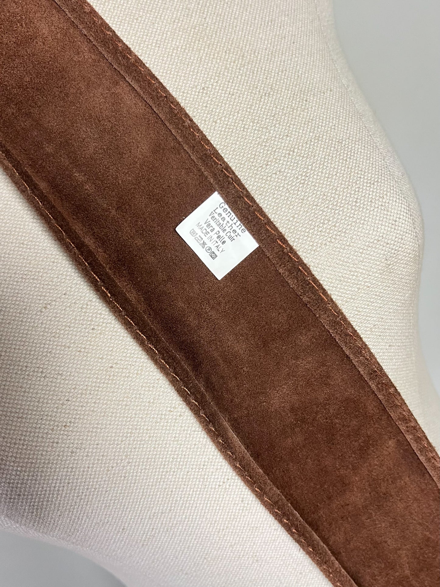 Ceinture Large en Cuir Marron– Maxi Boucle Recouverte – Fabrication Italienne