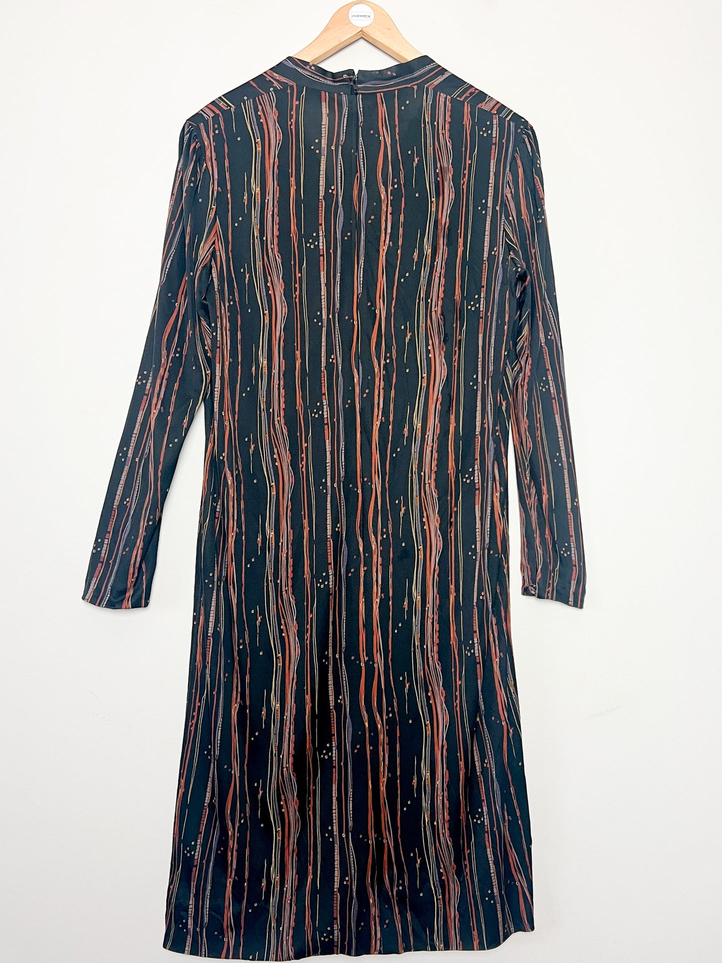 Robe Vintage Weill - Jerseys Listone - Imprimé Géométrique - T. 38 (M) - Acétate