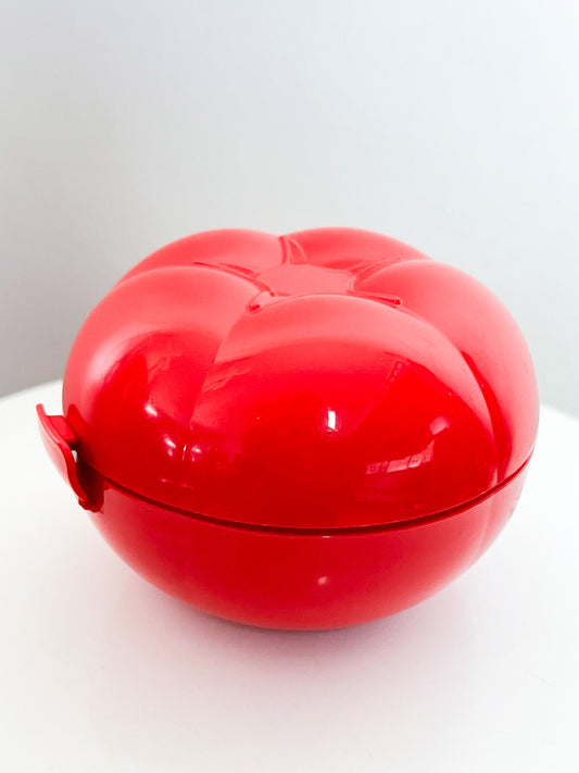 Boîte Tomate Tupperware Vintage Années 80 90– Rouge – Rangement Cuisine Pop Art