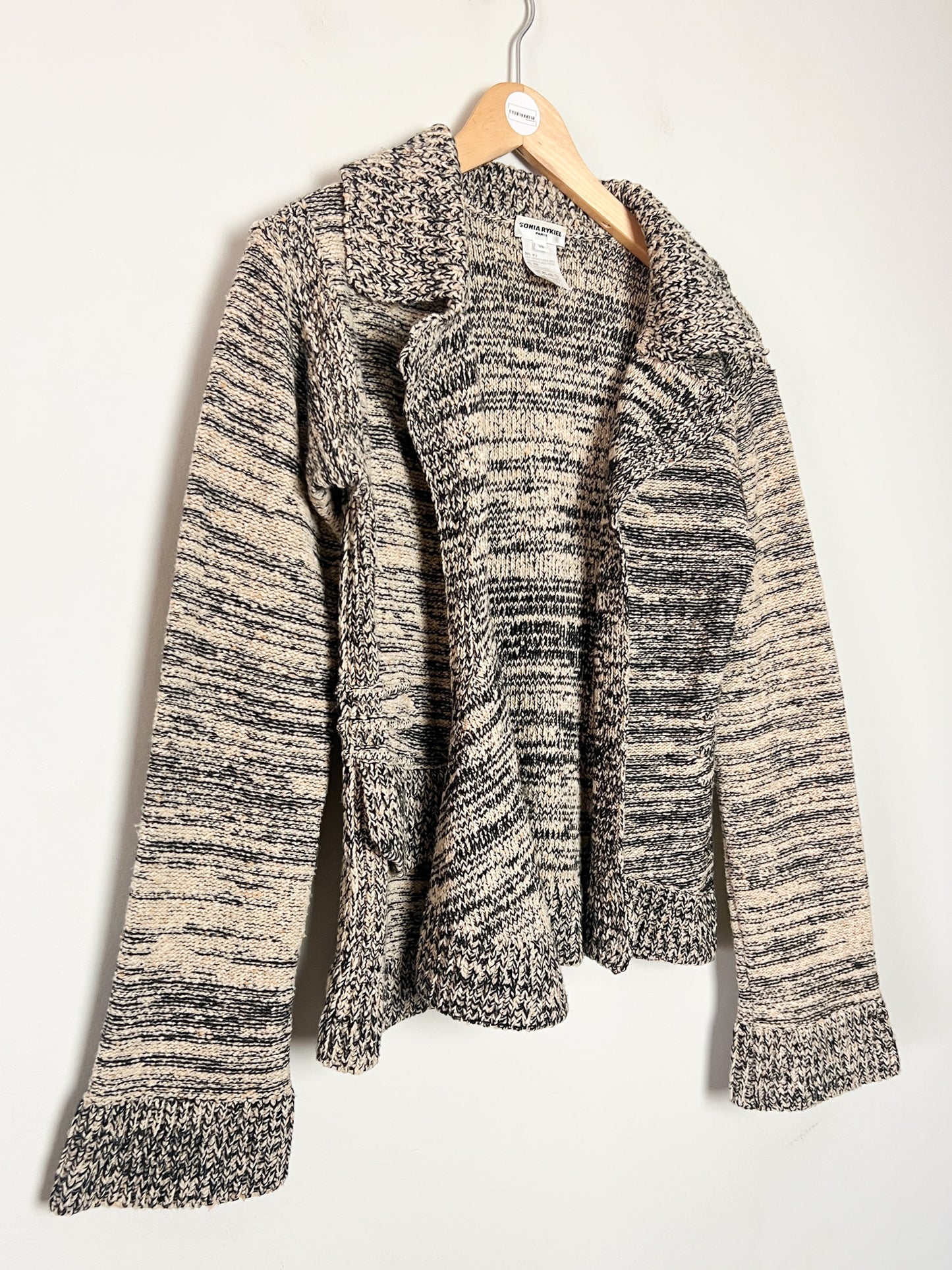 Cardigan Sonia Rykiel T 38 - Laine Vierge & Cachemire - Col Tailleur