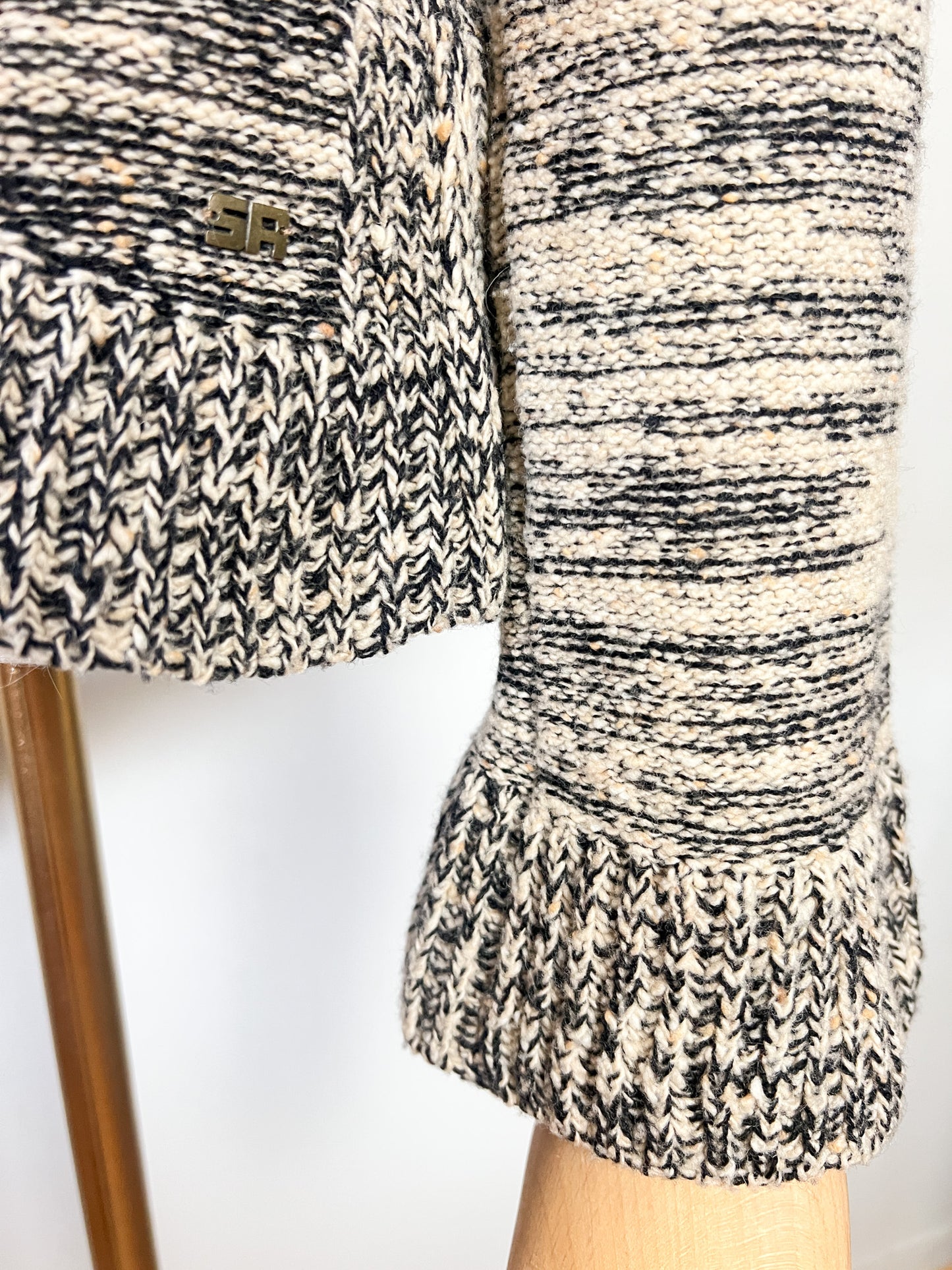 Cardigan Sonia Rykiel T 38 - Laine Vierge & Cachemire - Col Tailleur