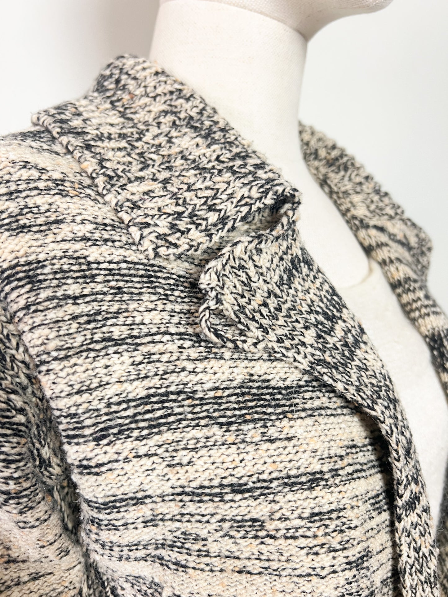 Cardigan Sonia Rykiel T 38 - Laine Vierge & Cachemire - Col Tailleur