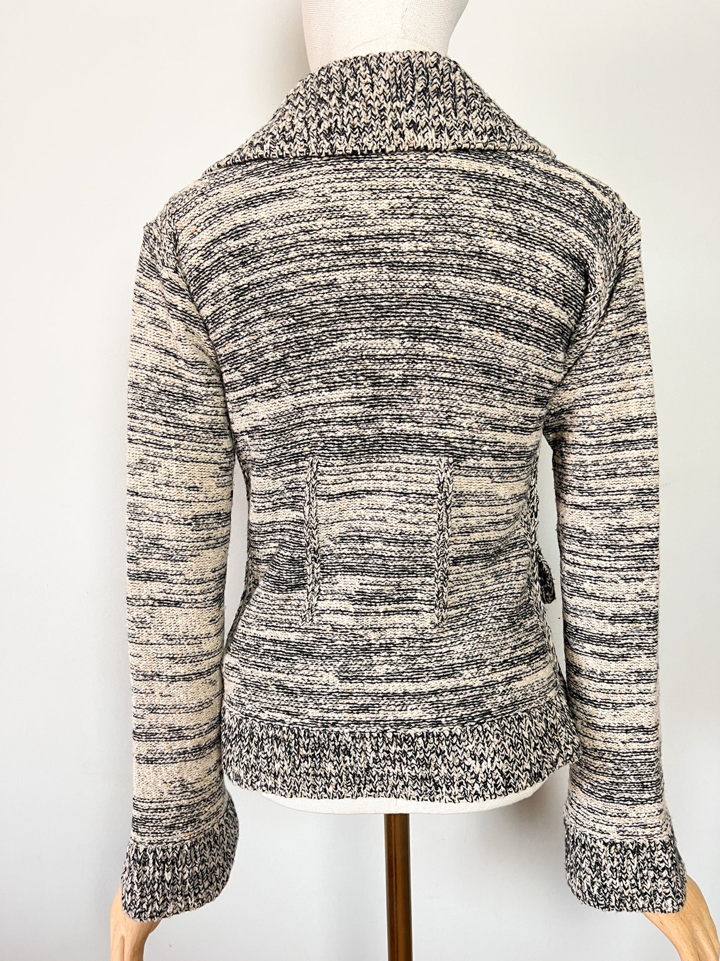 Cardigan Sonia Rykiel T 38 - Laine Vierge & Cachemire - Col Tailleur