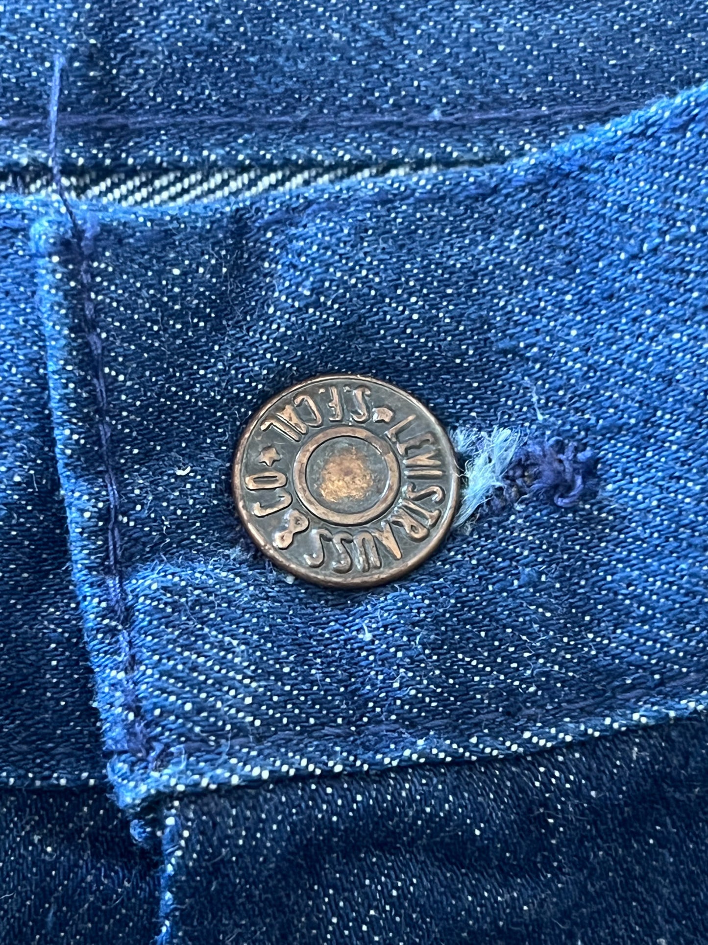 Jean Vintage 70s/80s Levi's "Shipmates" Deadstock Neuf – Flare / Pont – T32/34