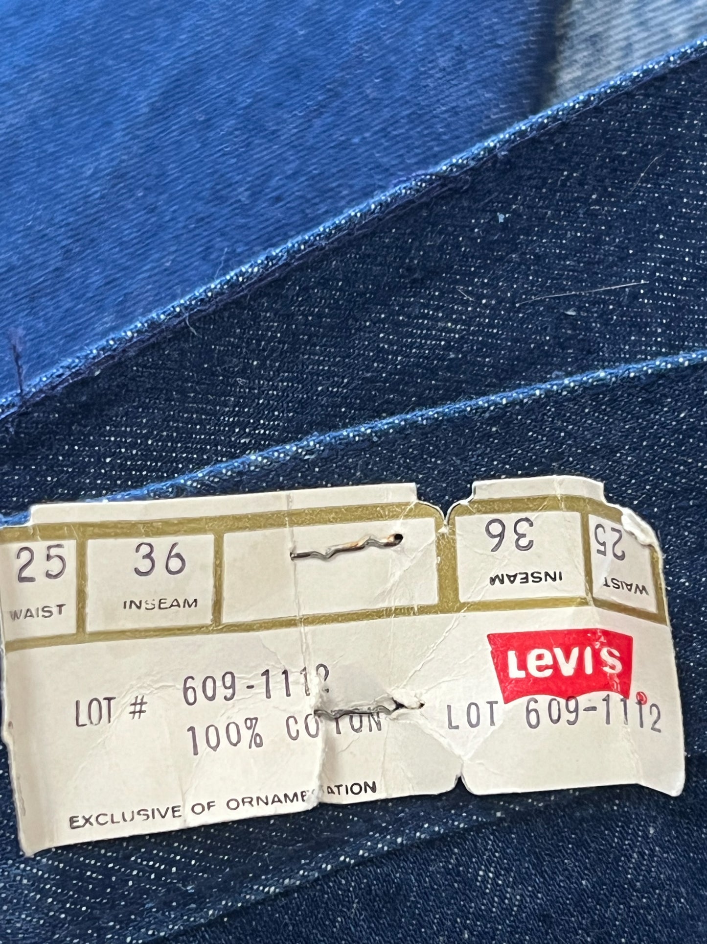 Jean Vintage 70s/80s Levi's "Shipmates" Deadstock Neuf – Flare / Pont – T32/34