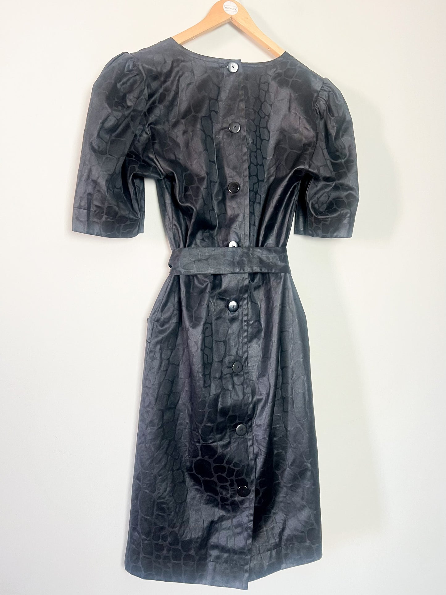 Robe Fourreau Vintage Yves Saint Laurent Variations 1987 Damassée – T36/38