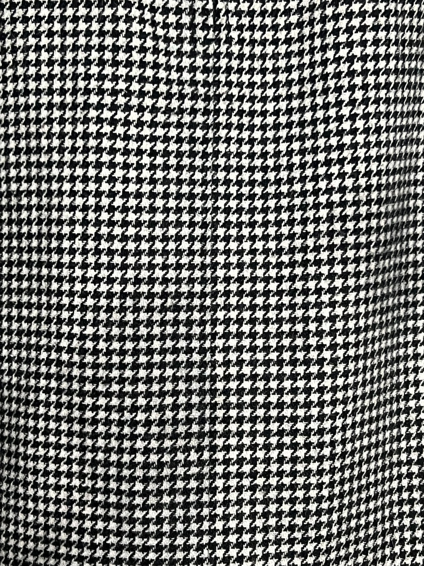 Jupe Vintage Années 80 90 Pied-de-Poule Noir & Blanc - Fentes - Laine T 40