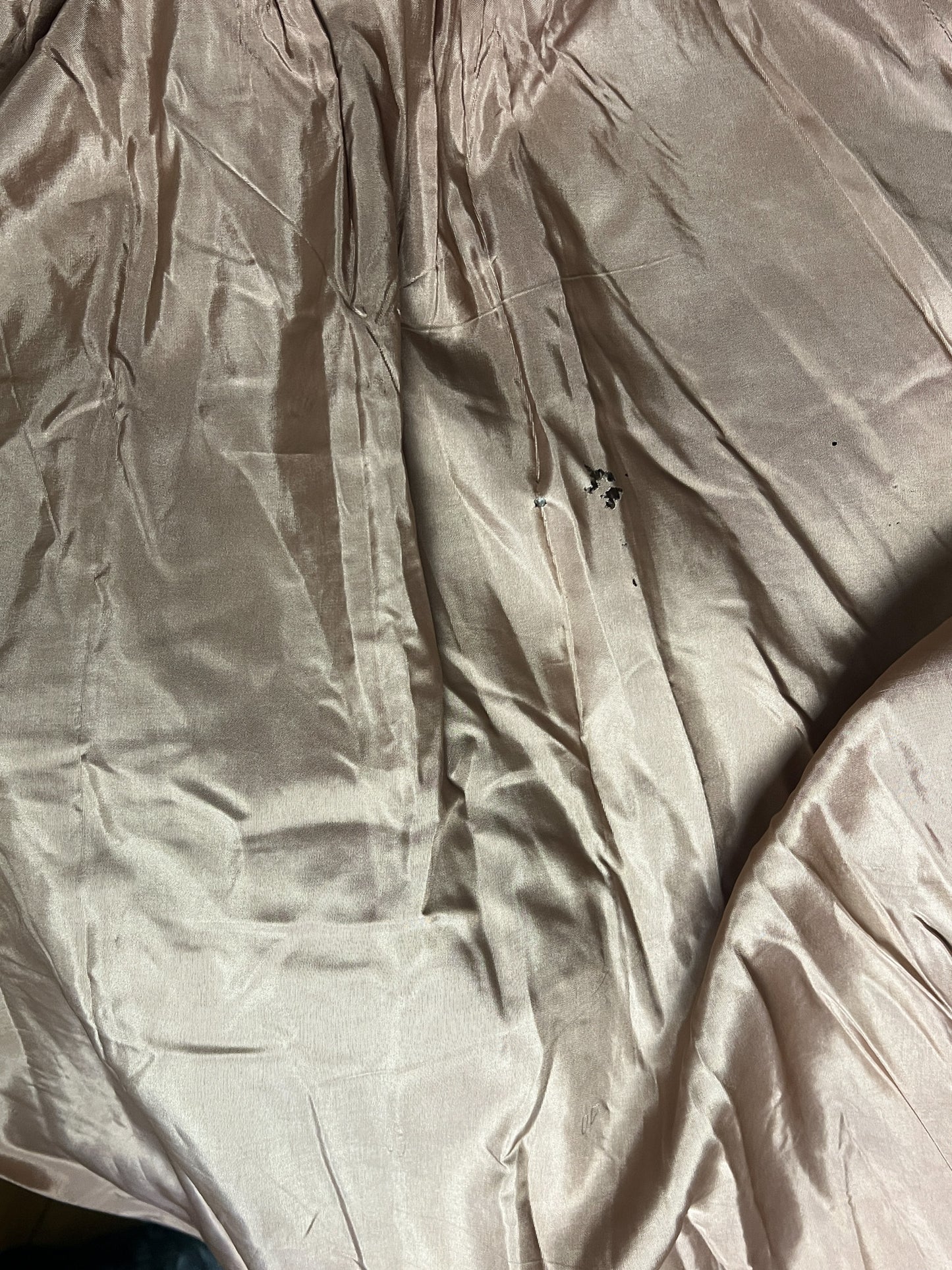 Jupe Liliane Burty Vintage Laine Carreaux Beige - Made in France - T $32/34$ (XXS/XS)