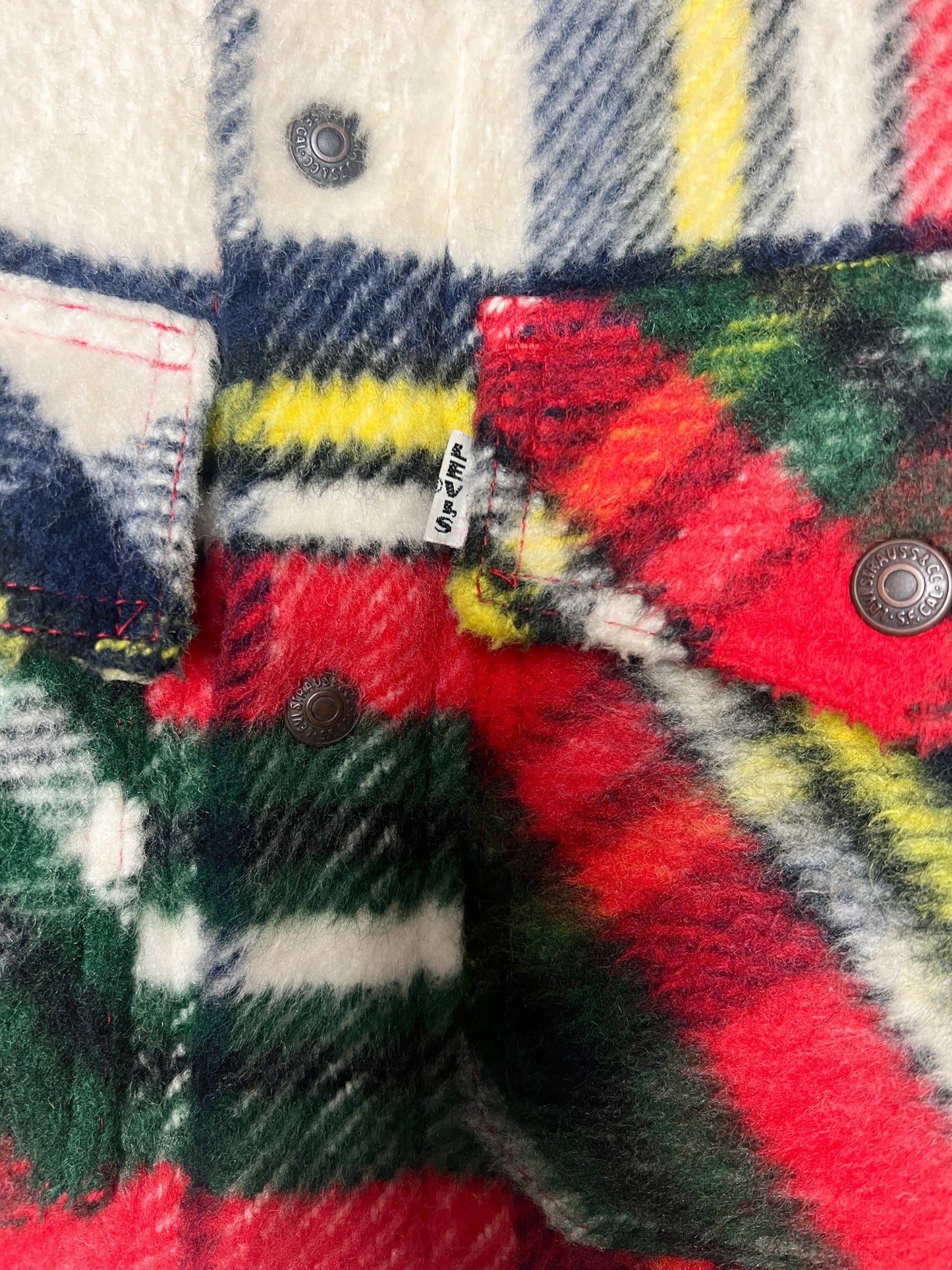 Manteau Levi’s Enfant Vintage Tartan Évasé T 4-6 Ans - Veste Tartan Écossaise Plaid