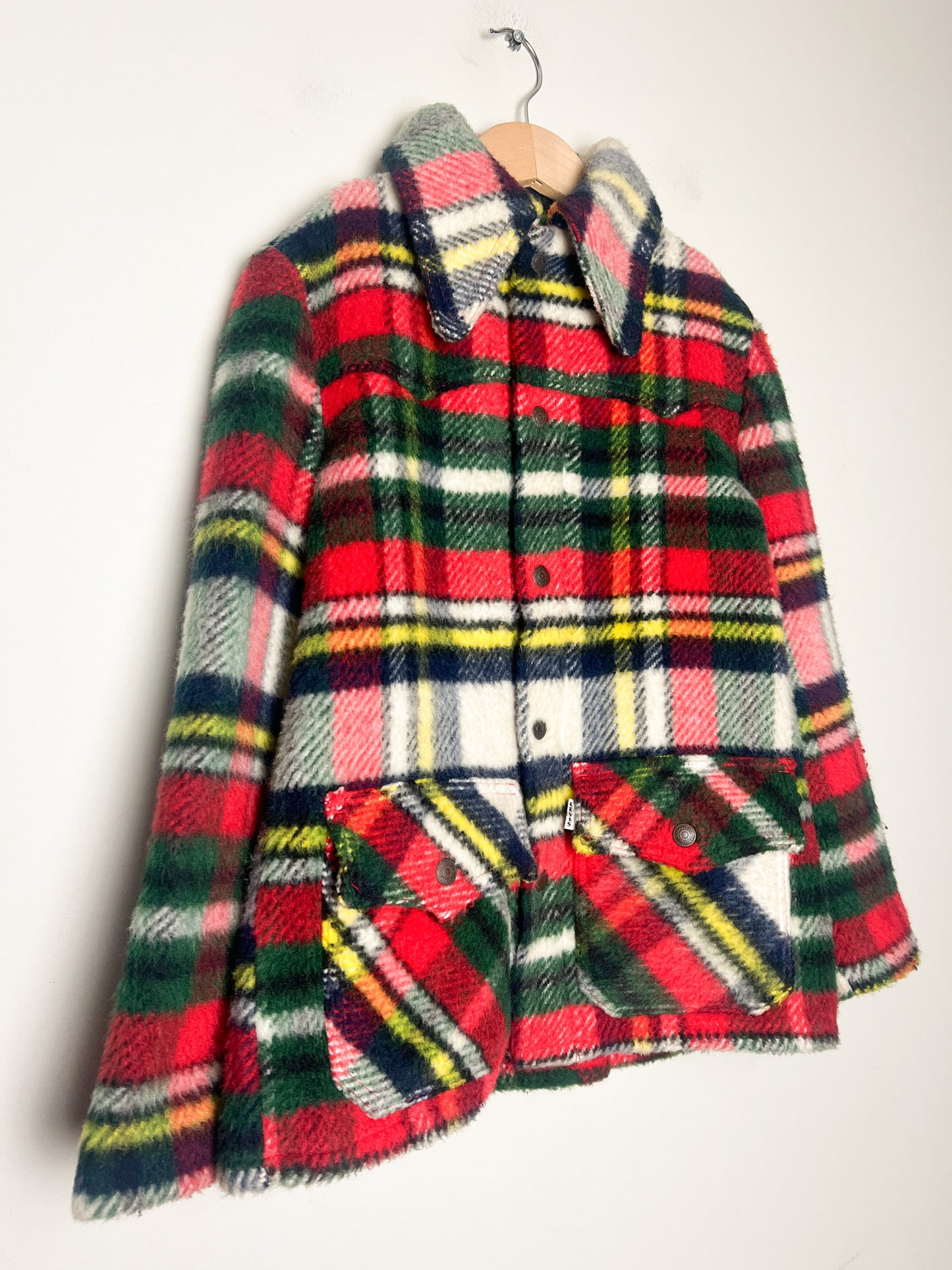 Manteau Levi’s Enfant Vintage Tartan Évasé T 4-6 Ans - Veste Tartan Écossaise Plaid