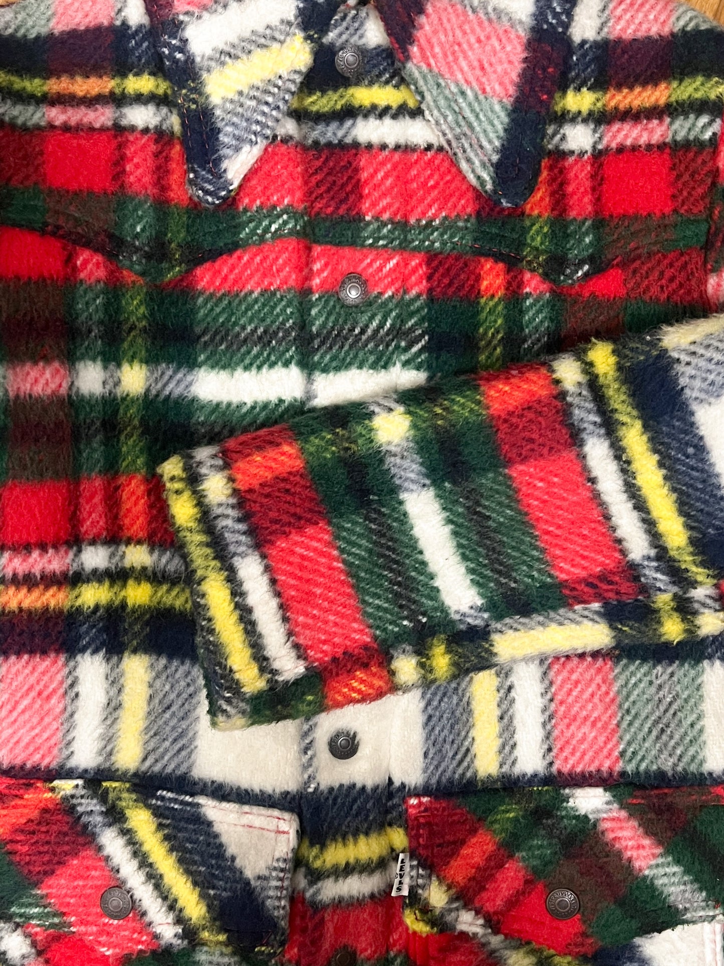 Manteau Levi’s Enfant Vintage Tartan Évasé T 4-6 Ans - Veste Tartan Écossaise Plaid