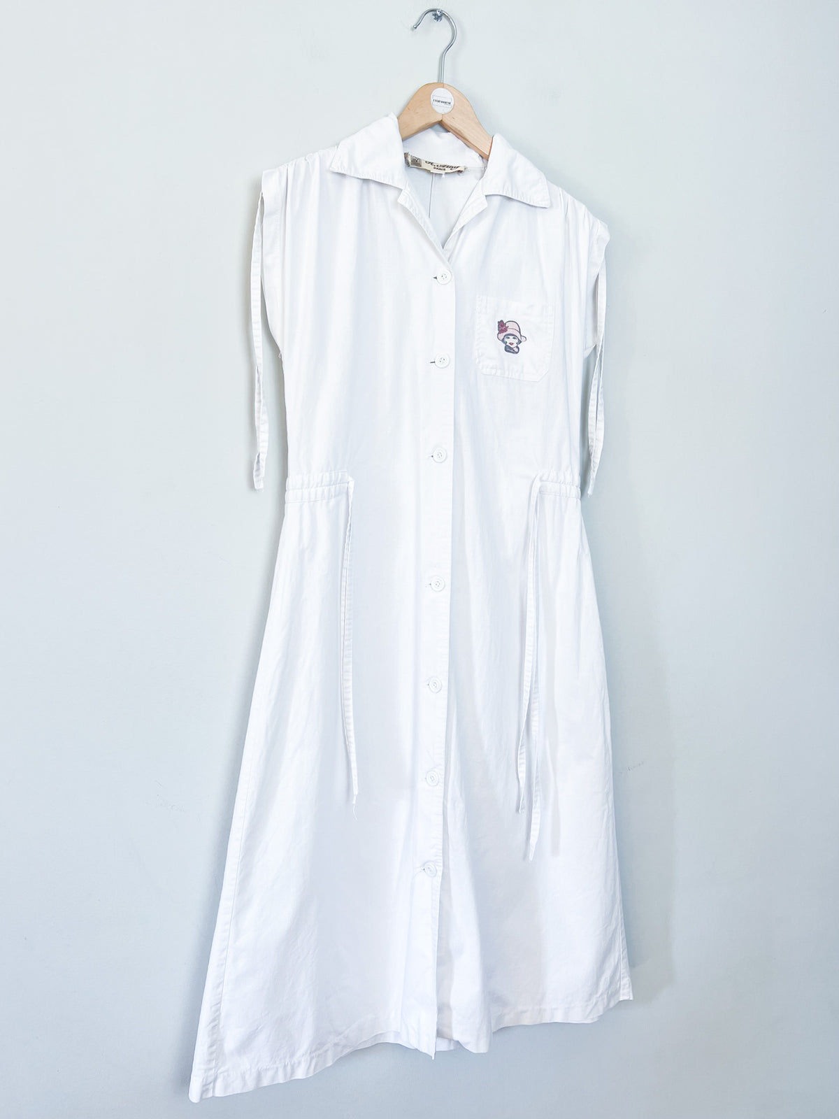 Robe chemise vintage Années 80 90 blanche R. Attal - T36/38