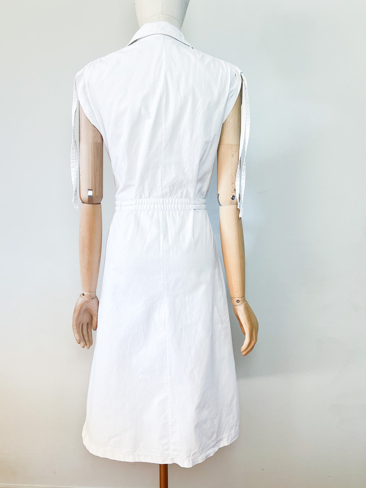 Robe chemise vintage Années 80 90 blanche R. Attal - T36/38