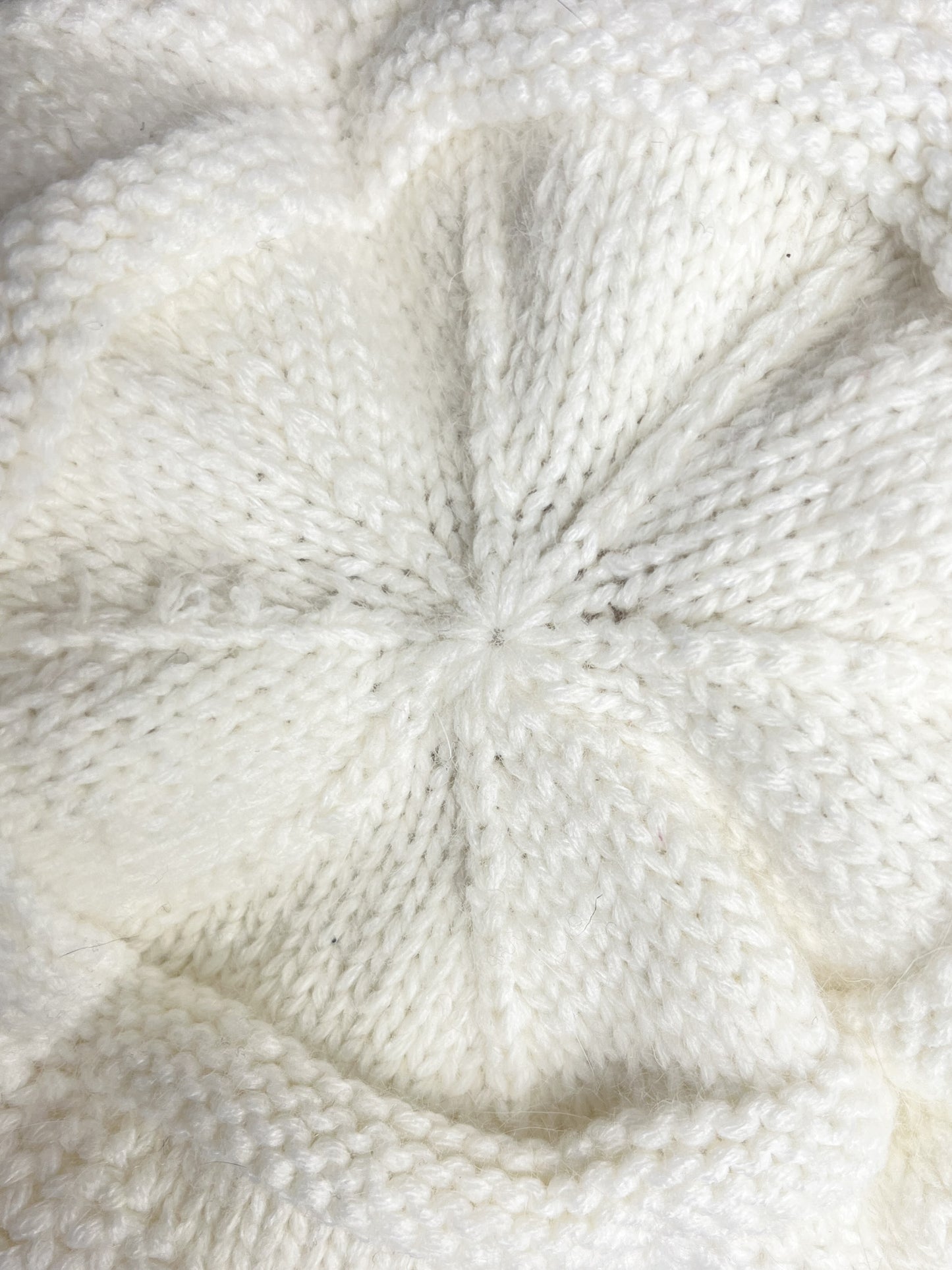 Bonnet Visière - Angora et Laine Crème - Casquette Hiver Douce