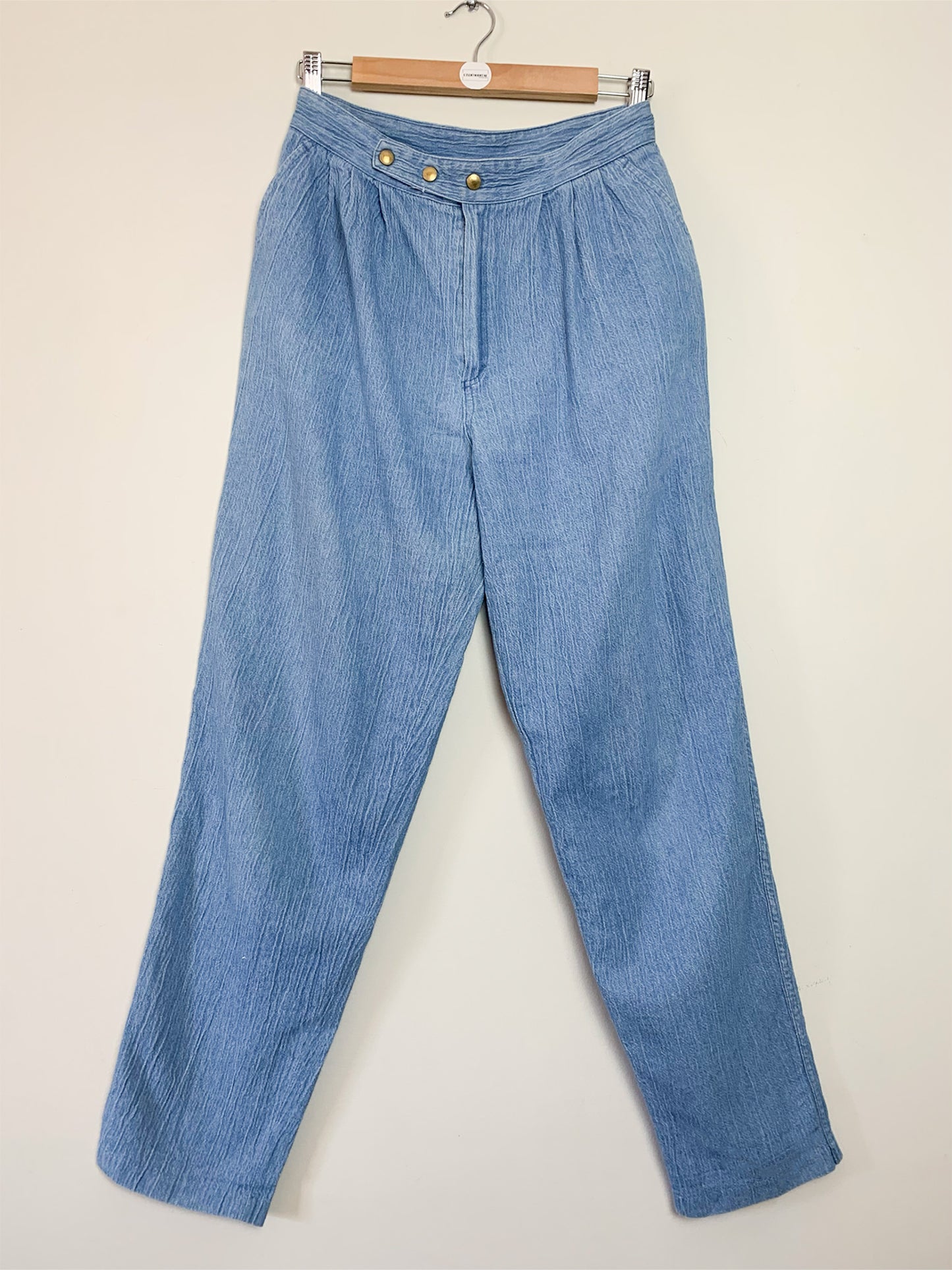 Jean femme mom bleu vintage