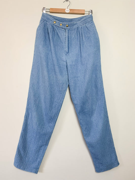 Jean femme mom bleu vintage