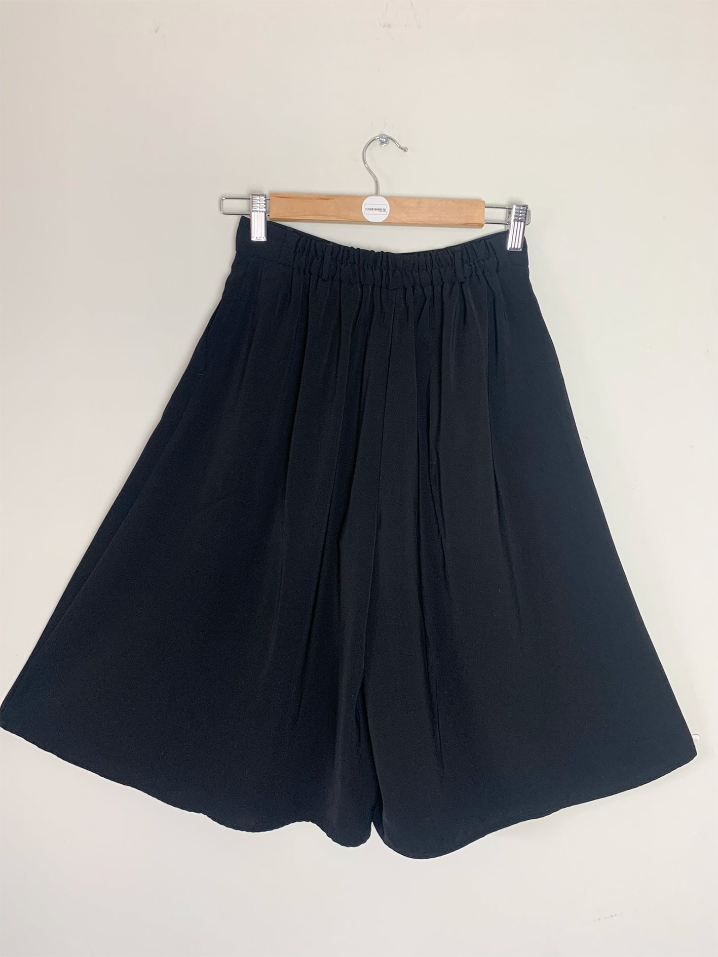 Jupe culotte fluide noire