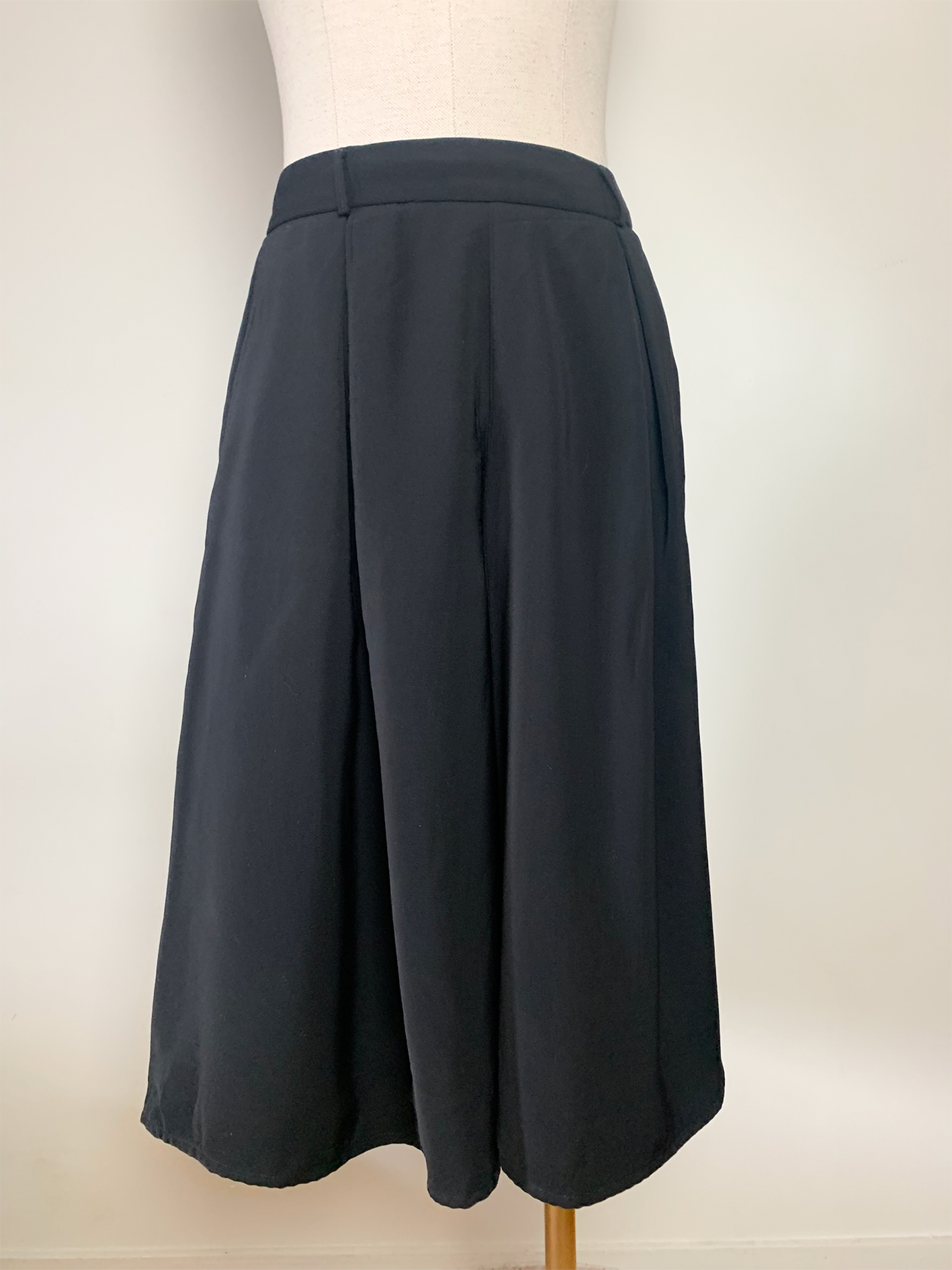 Jupe culotte fluide noire