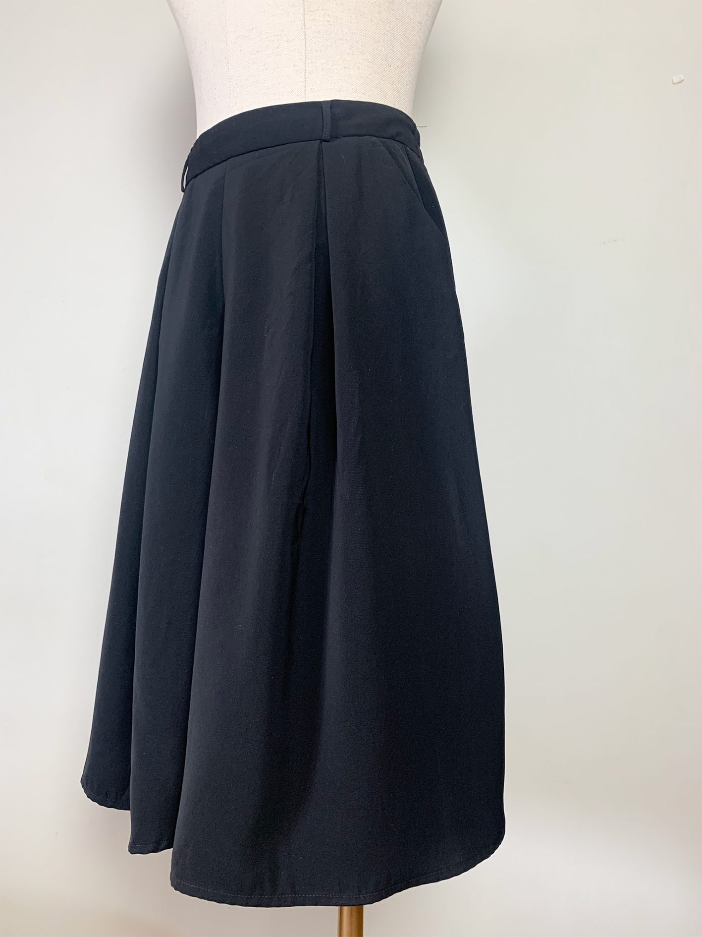 Jupe culotte fluide noire