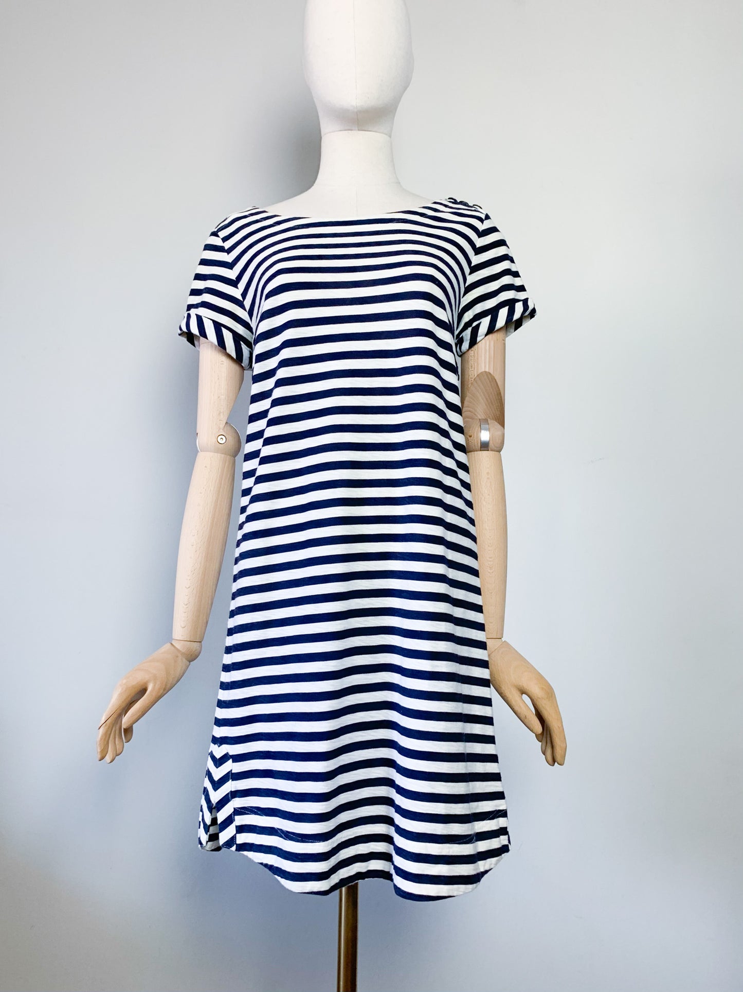 Robe Marinière Manches courtes – rayée bleu marine et blanc - 100% Coton - Gamelan Comptoir des Cotonniers T38