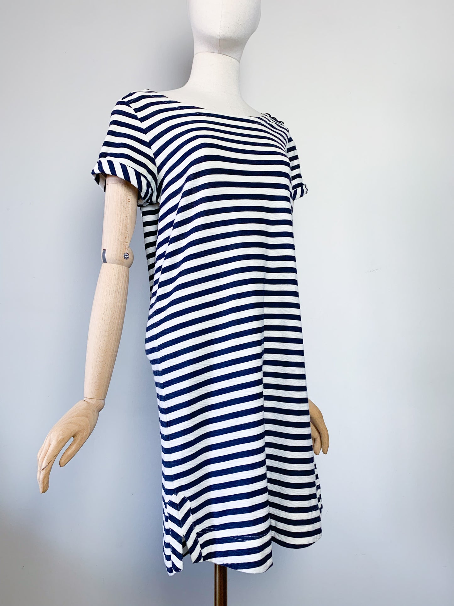 Robe Marinière Manches courtes – rayée bleu marine et blanc - 100% Coton - Gamelan Comptoir des Cotonniers T38