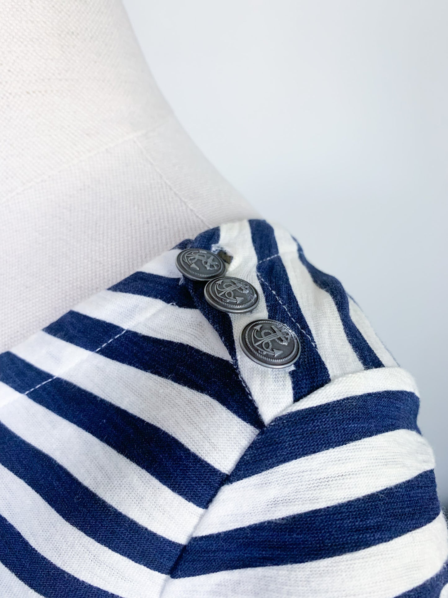Robe Marinière Manches courtes – rayée bleu marine et blanc - 100% Coton - Gamelan Comptoir des Cotonniers T38