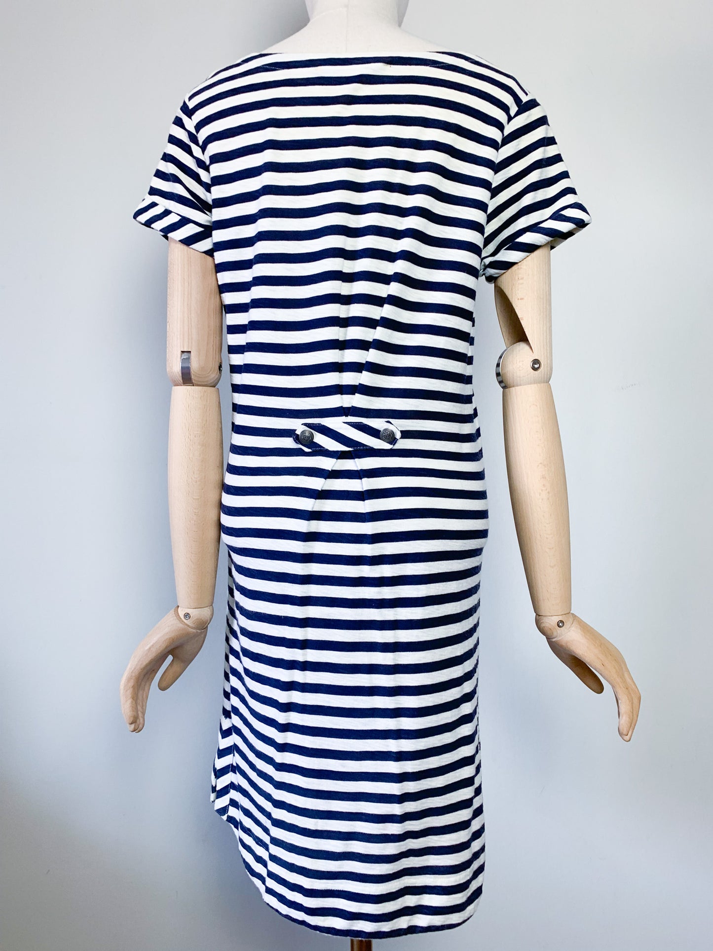 Robe Marinière Manches courtes – rayée bleu marine et blanc - 100% Coton - Gamelan Comptoir des Cotonniers T38