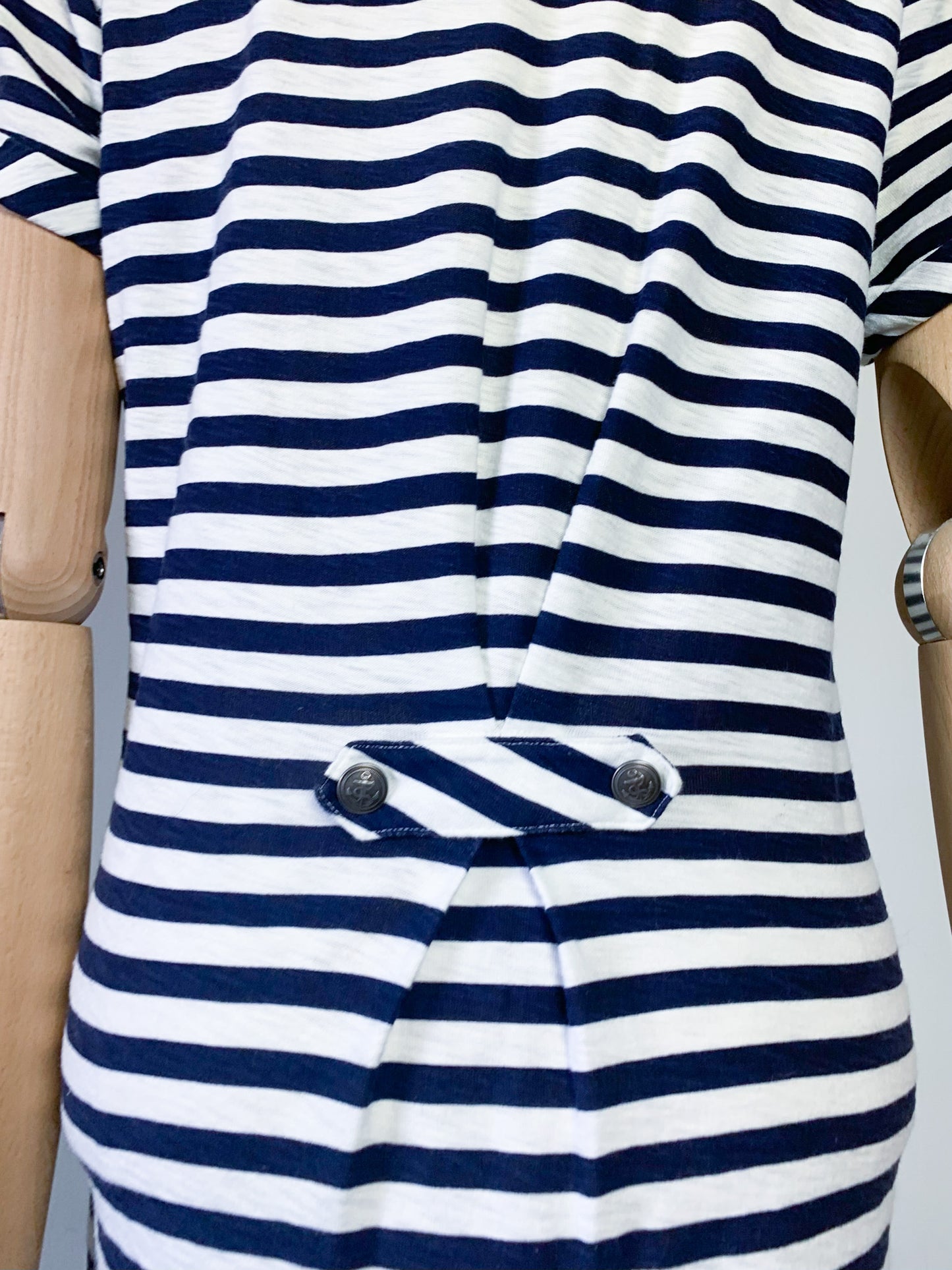 Robe Marinière Manches courtes – rayée bleu marine et blanc - 100% Coton - Gamelan Comptoir des Cotonniers T38