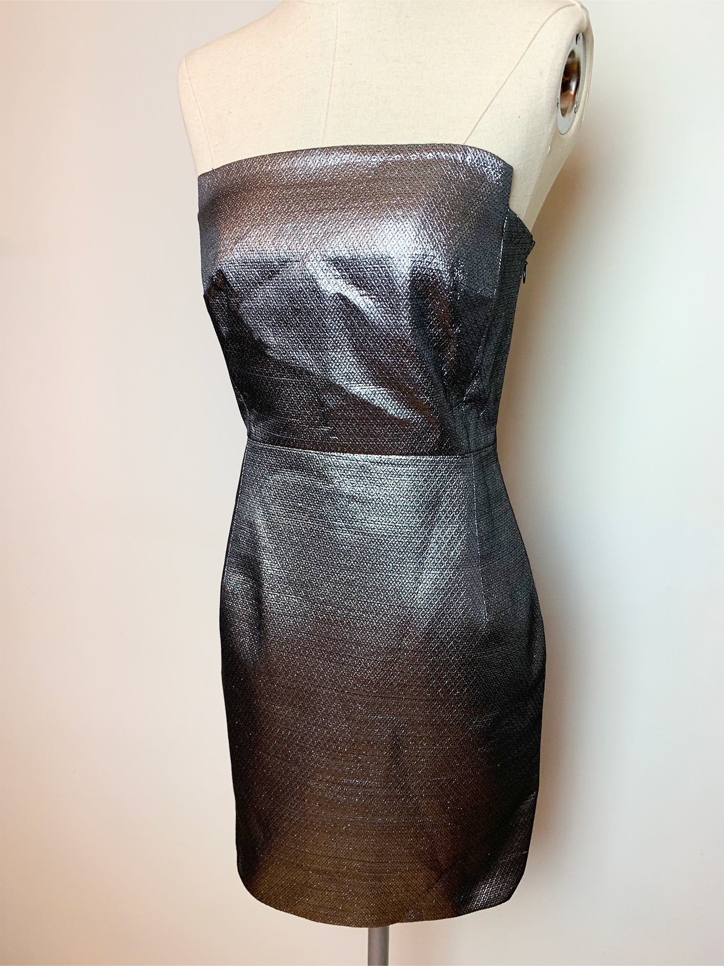 Robe bustier argentée Claudie Pierlot