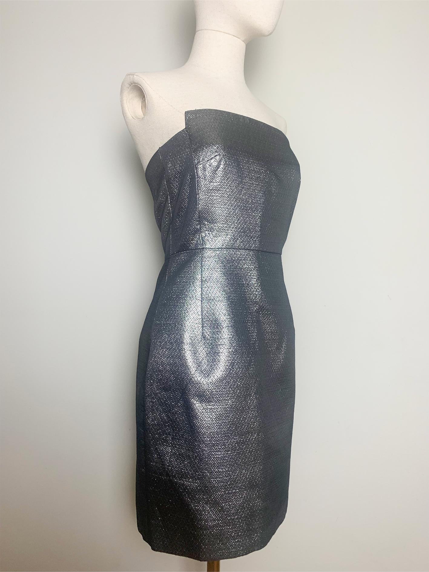 Robe bustier argentée Claudie Pierlot