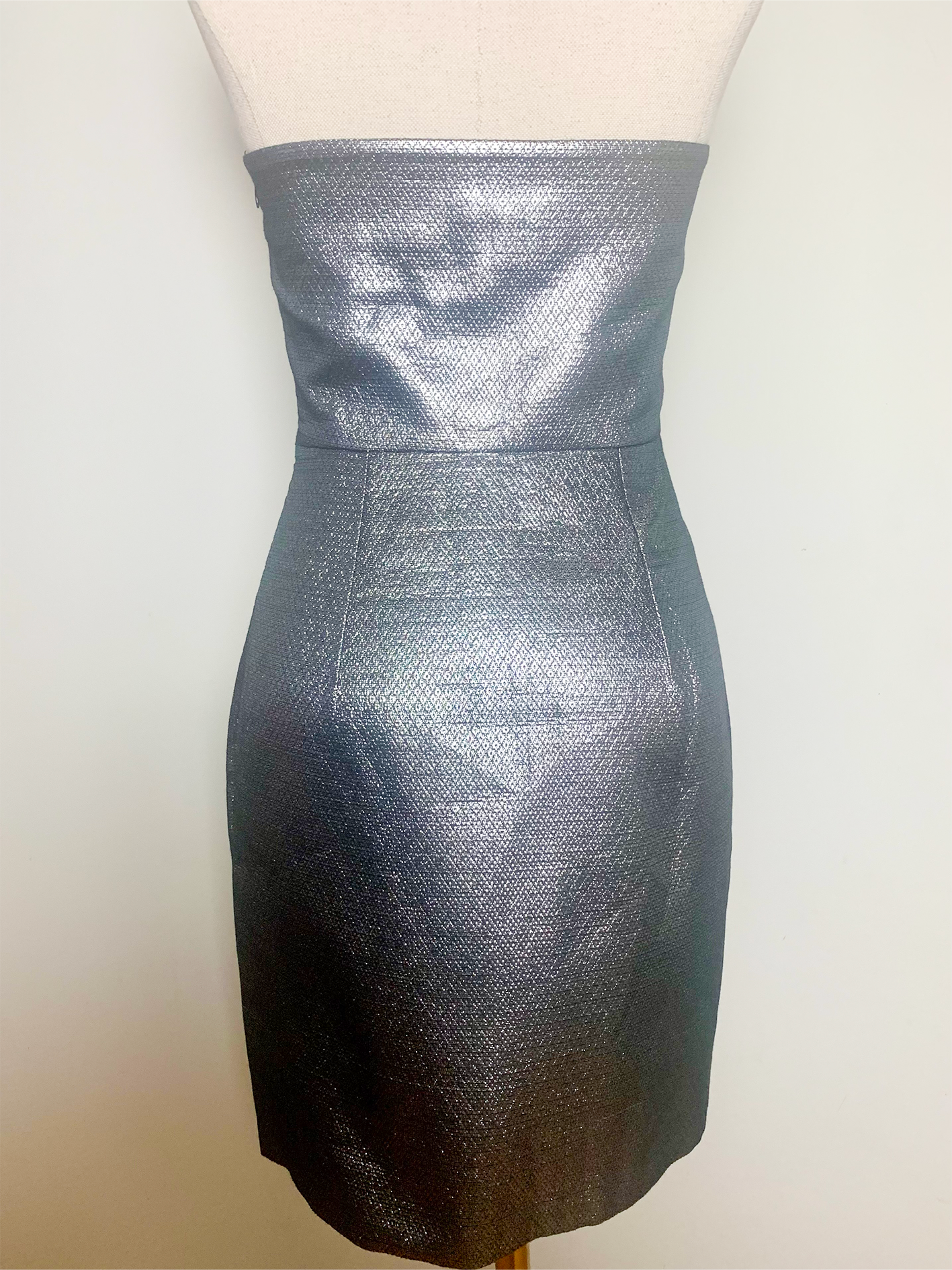 Robe bustier argentée Claudie Pierlot