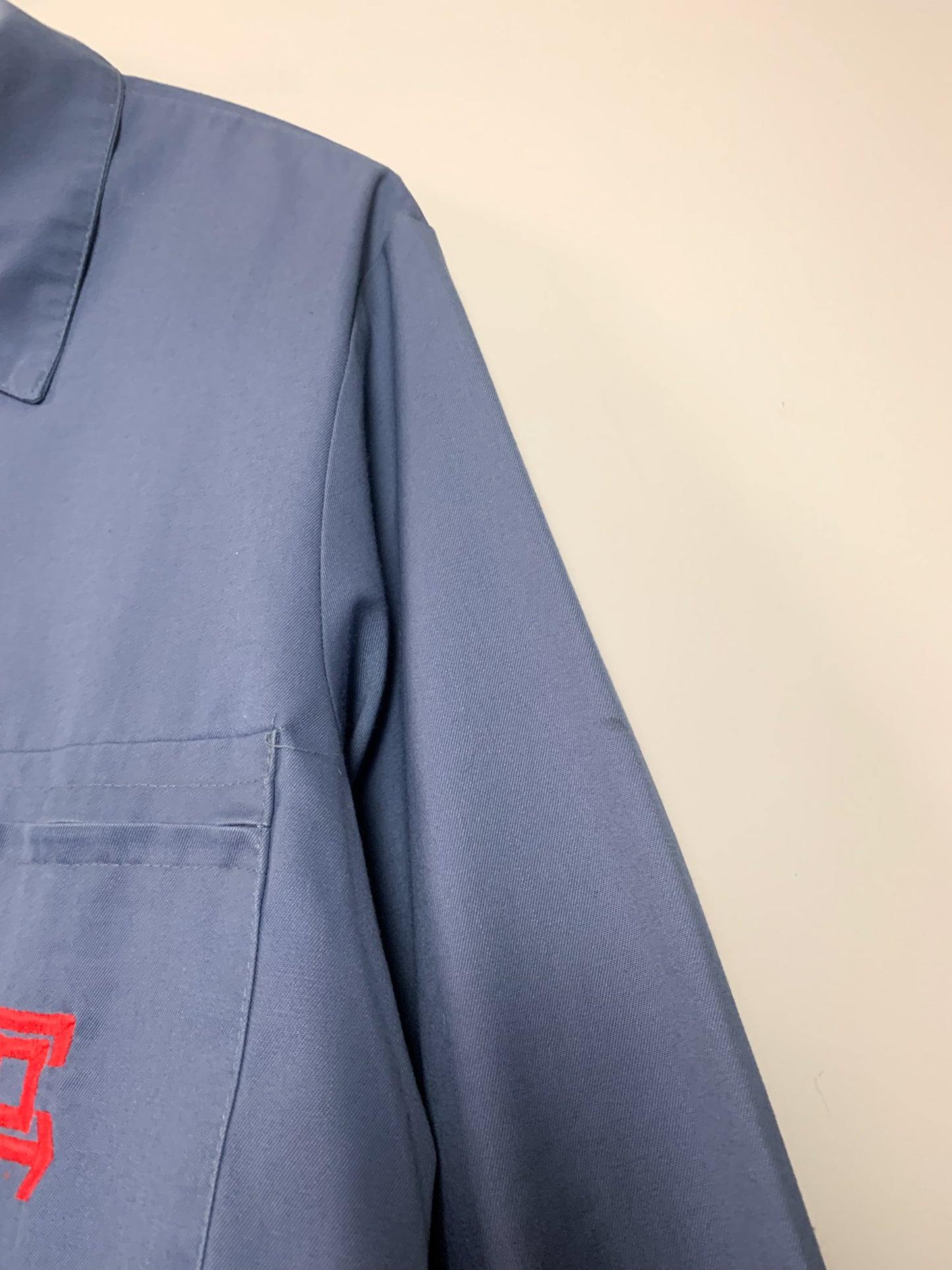 Veste Workwear Vintage EDF 80s/90s - Bleu Moiré Noir - Technique Utility - L (T. 48)