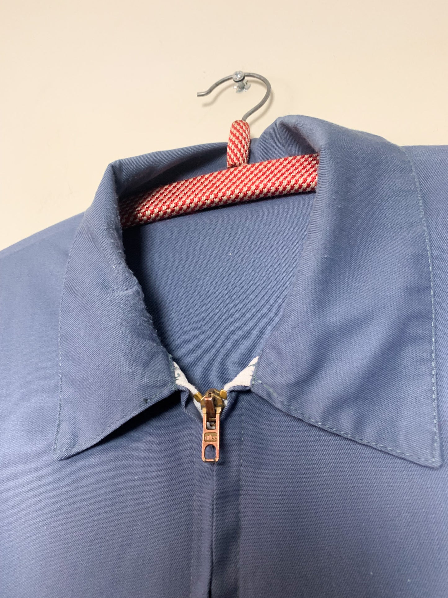 Veste Workwear Vintage EDF 80s/90s - Bleu Moiré Noir - Technique Utility - L (T. 48)
