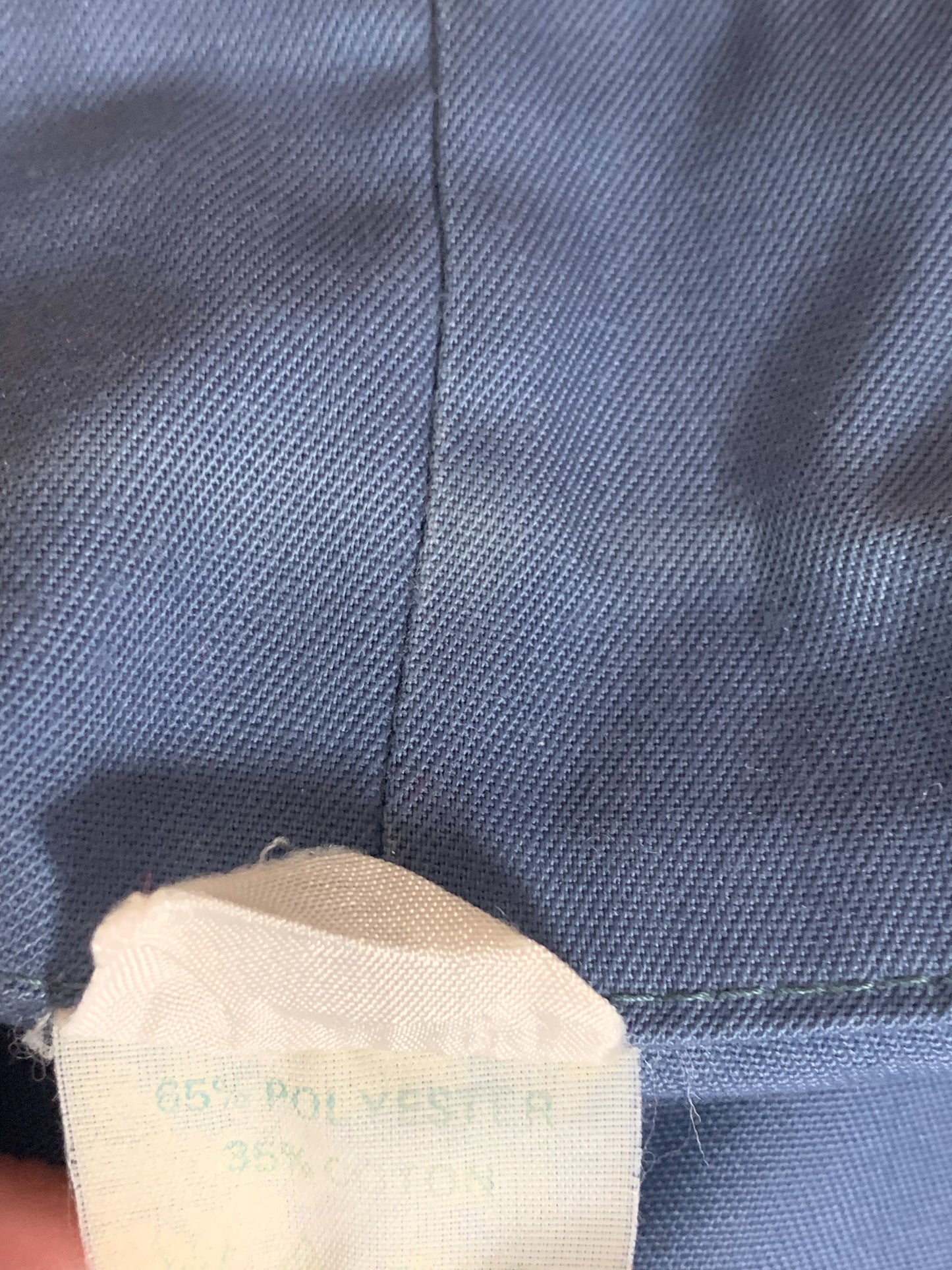 Veste Workwear Vintage EDF 80s/90s - Bleu Moiré Noir - Technique Utility - L (T. 48)
