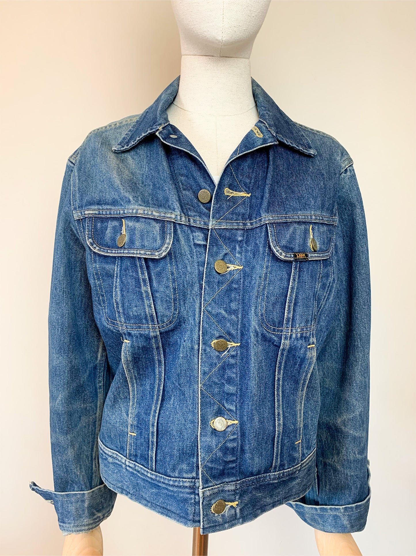 Veste en Jean Lee Vintage "Rider Jacket" - Denim Authentique - T. M