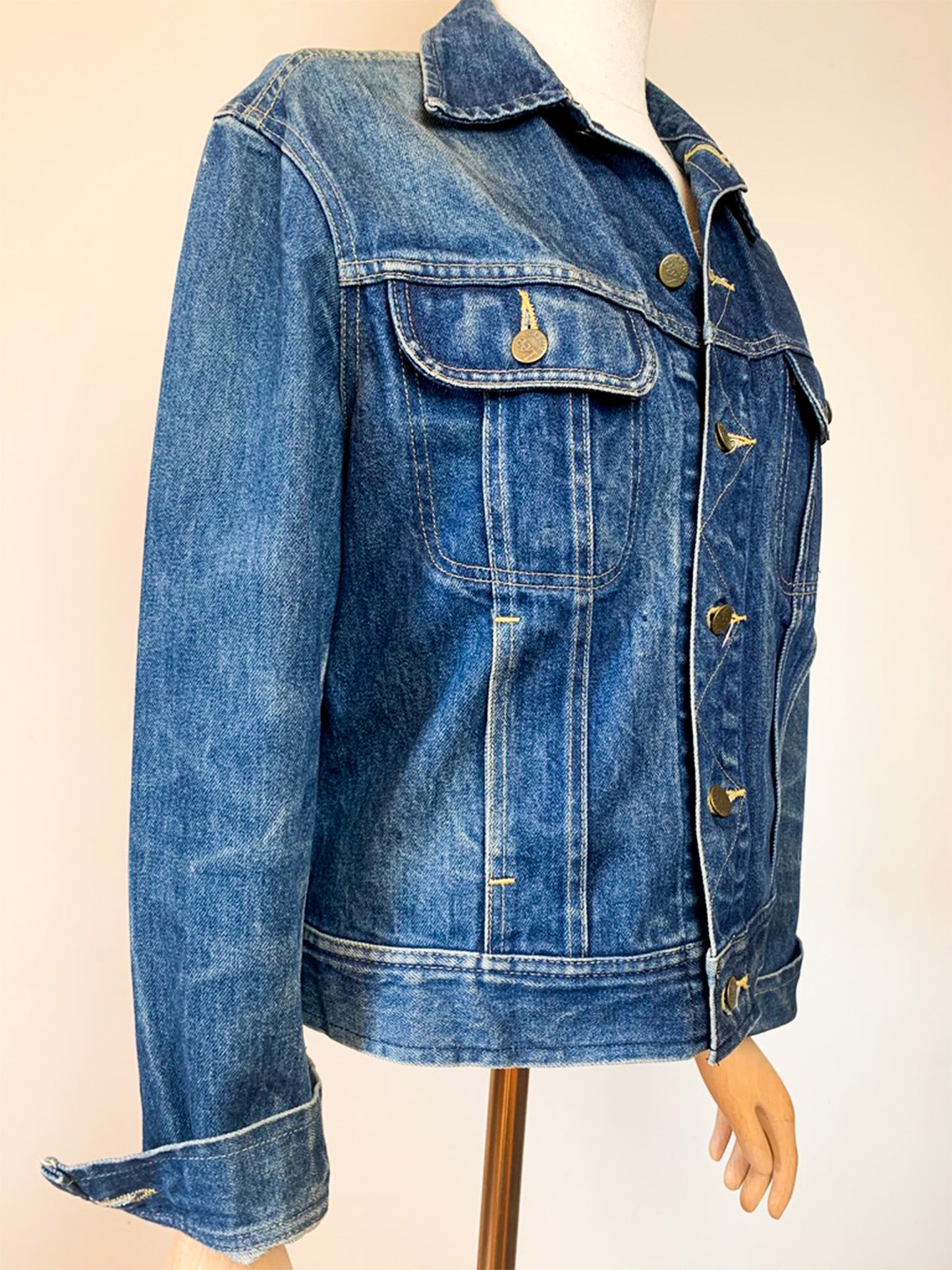 Veste en Jean Lee Vintage "Rider Jacket" - Denim Authentique - T. M